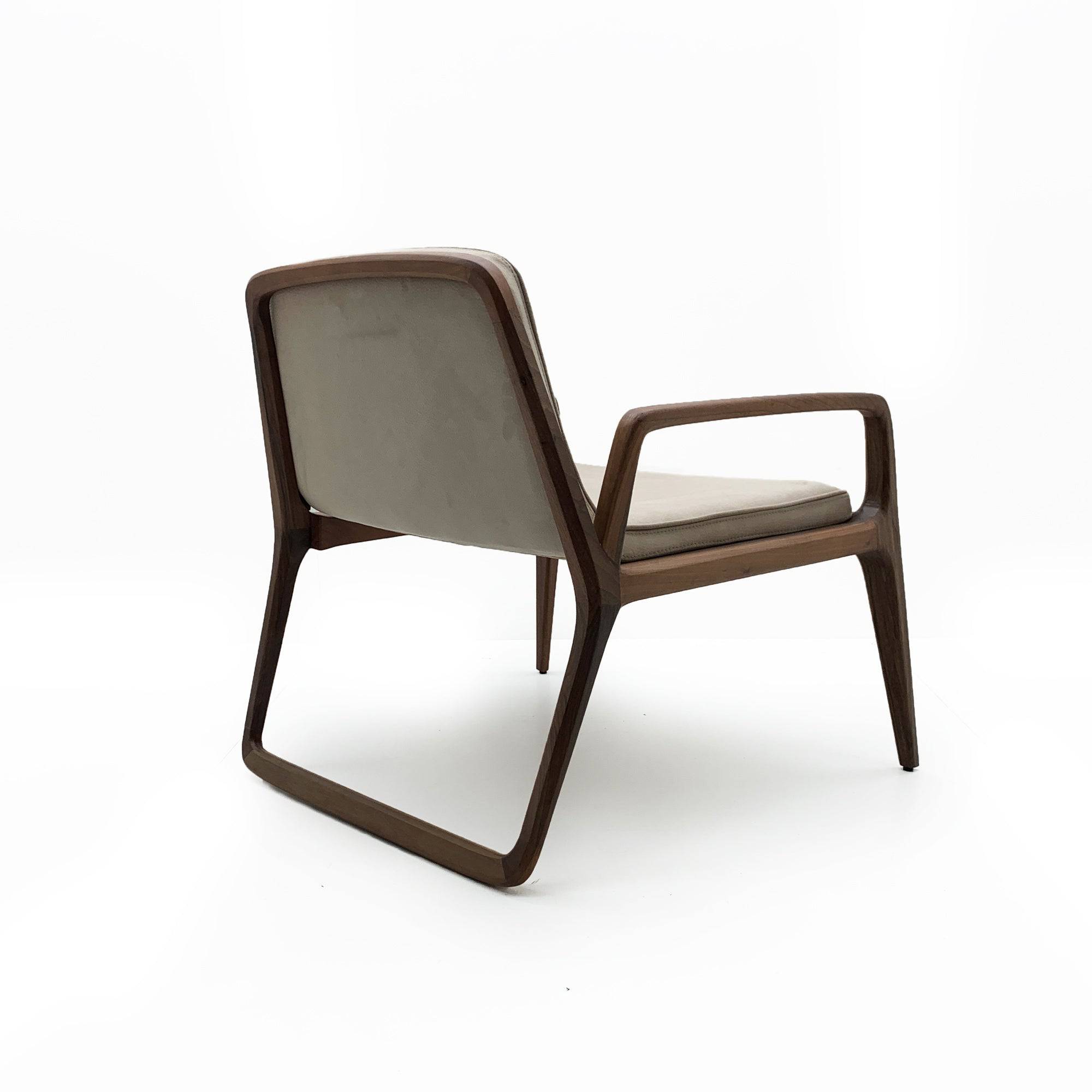 Loft Solid Wood Lounge Chair Loft-Beige -  Lounge Chairs | كرسي صالة من الخشب الصلب من لوفت - ebarza Furniture UAE | Shop Modern Furniture in Abu Dhabi & Dubai - مفروشات ايبازرا في الامارات | تسوق اثاث عصري وديكورات مميزة في دبي وابوظبي