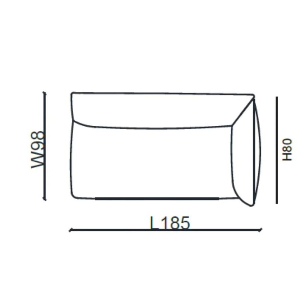 Loretta Right Arm Dual (Double) Module YOLRTA-DMRA -  Sofas - ebarza Furniture UAE | Shop Modern Furniture in Abu Dhabi & Dubai - مفروشات ايبازرا في الامارات | تسوق اثاث عصري وديكورات مميزة في دبي وابوظبي