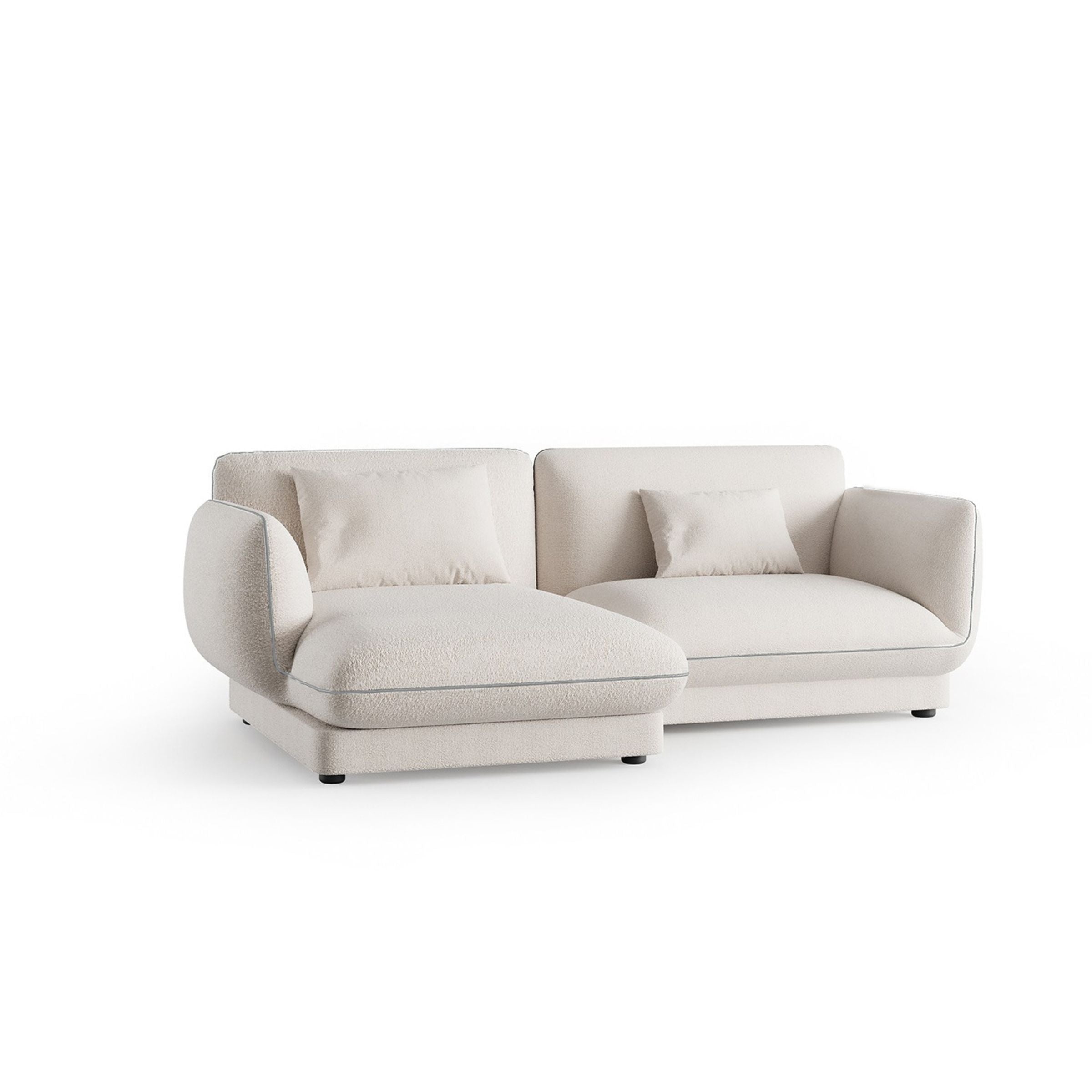 Loretta Right Arm Dual (Double) Module YOLRTA-DMRA -  Sofas - ebarza Furniture UAE | Shop Modern Furniture in Abu Dhabi & Dubai - مفروشات ايبازرا في الامارات | تسوق اثاث عصري وديكورات مميزة في دبي وابوظبي