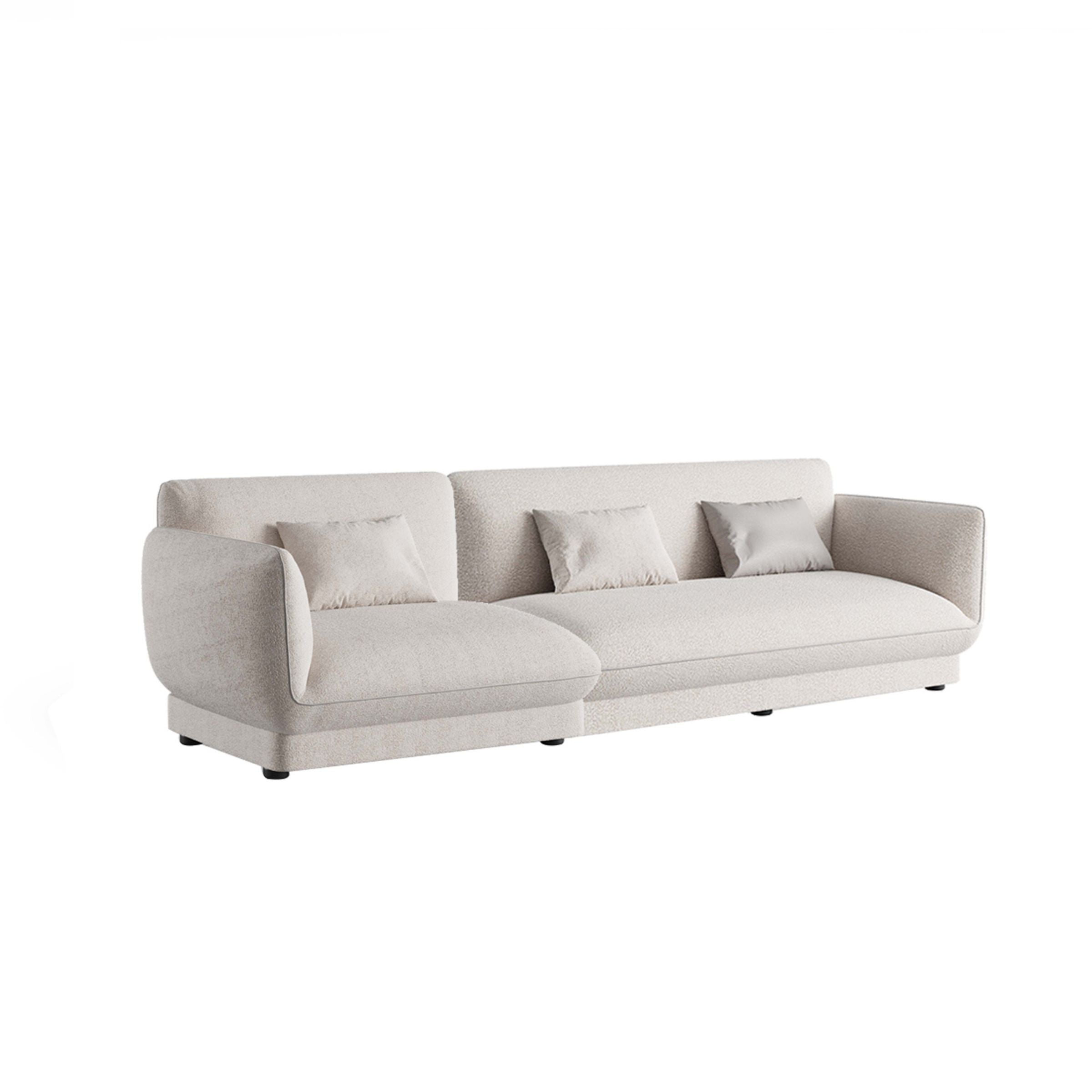 Loretta Single Module without Arm for Lortetta Sofa YOLRTA-SMNA-Beige -  Sofas - ebarza Furniture UAE | Shop Modern Furniture in Abu Dhabi & Dubai - مفروشات ايبازرا في الامارات | تسوق اثاث عصري وديكورات مميزة في دبي وابوظبي