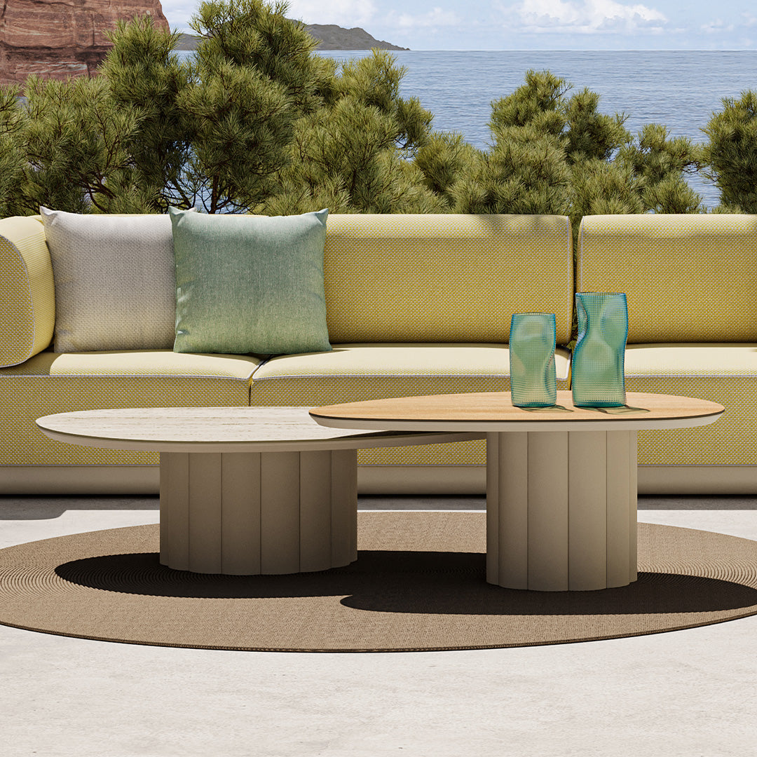 Lotus Outdoor Coffee Table KT8602H63HPL-High -  Outdoor Tables - ebarza Furniture UAE | Shop Modern Furniture in Abu Dhabi & Dubai - مفروشات ايبازرا في الامارات | تسوق اثاث عصري وديكورات مميزة في دبي وابوظبي