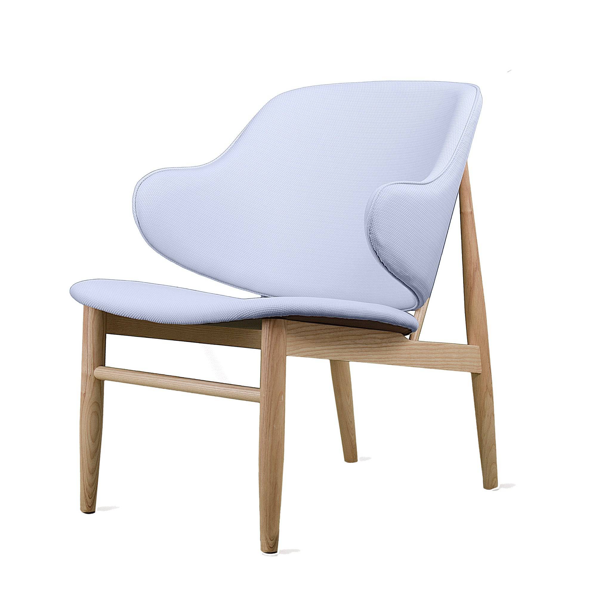 Lounge  Chair With Solid Ash Wood Base Bp8131-Pur -  Lounge Chairs - ebarza Furniture UAE | Shop Modern Furniture in Abu Dhabi & Dubai - مفروشات ايبازرا في الامارات | تسوق اثاث عصري وديكورات مميزة في دبي وابوظبي