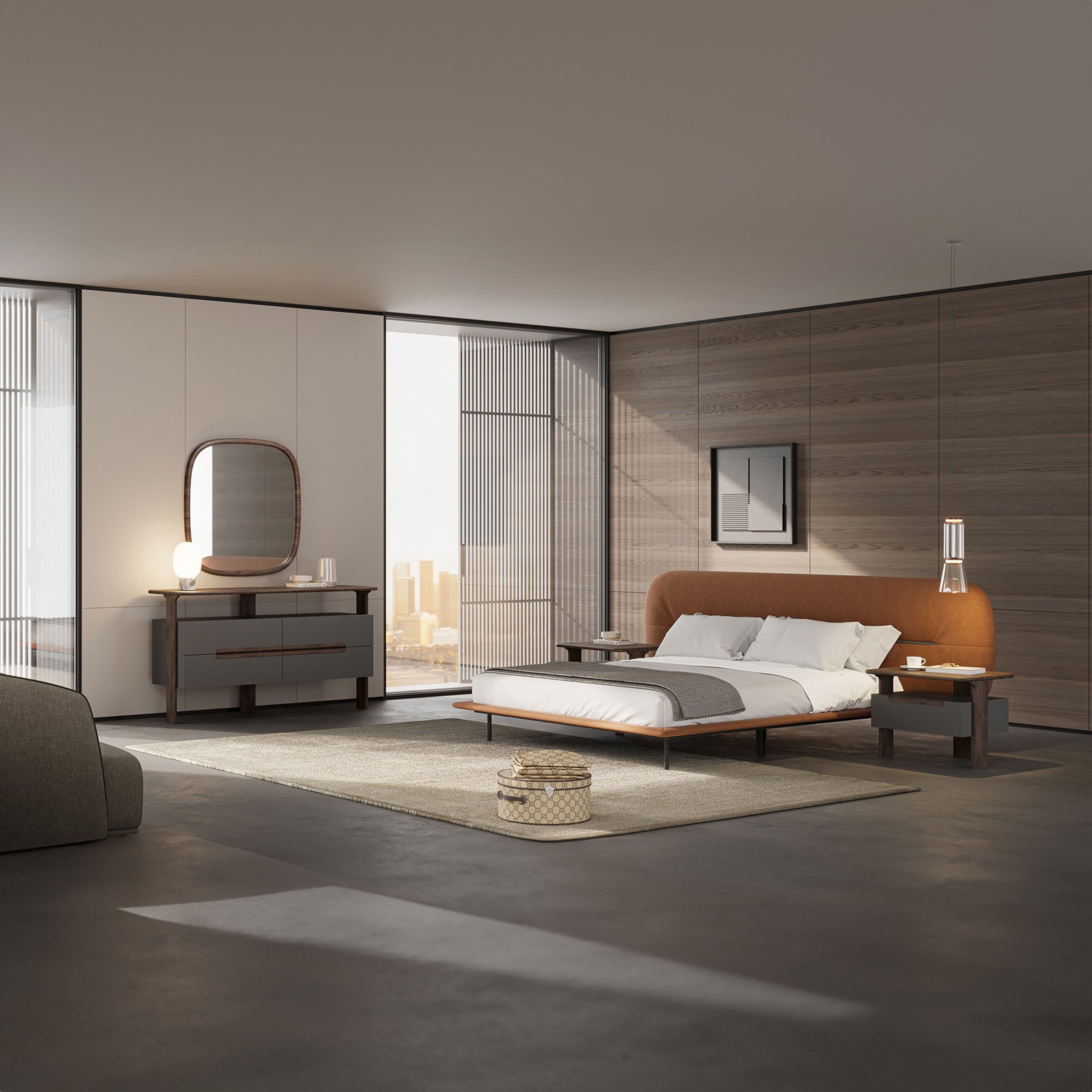 Display Item - Lova King Size Bedstead YOLVA-BS ORNG - YAS -  DISPLAY ITEM - ebarza Furniture UAE | Shop Modern Furniture in Abu Dhabi & Dubai - مفروشات ايبازرا في الامارات | تسوق اثاث عصري وديكورات مميزة في دبي وابوظبي