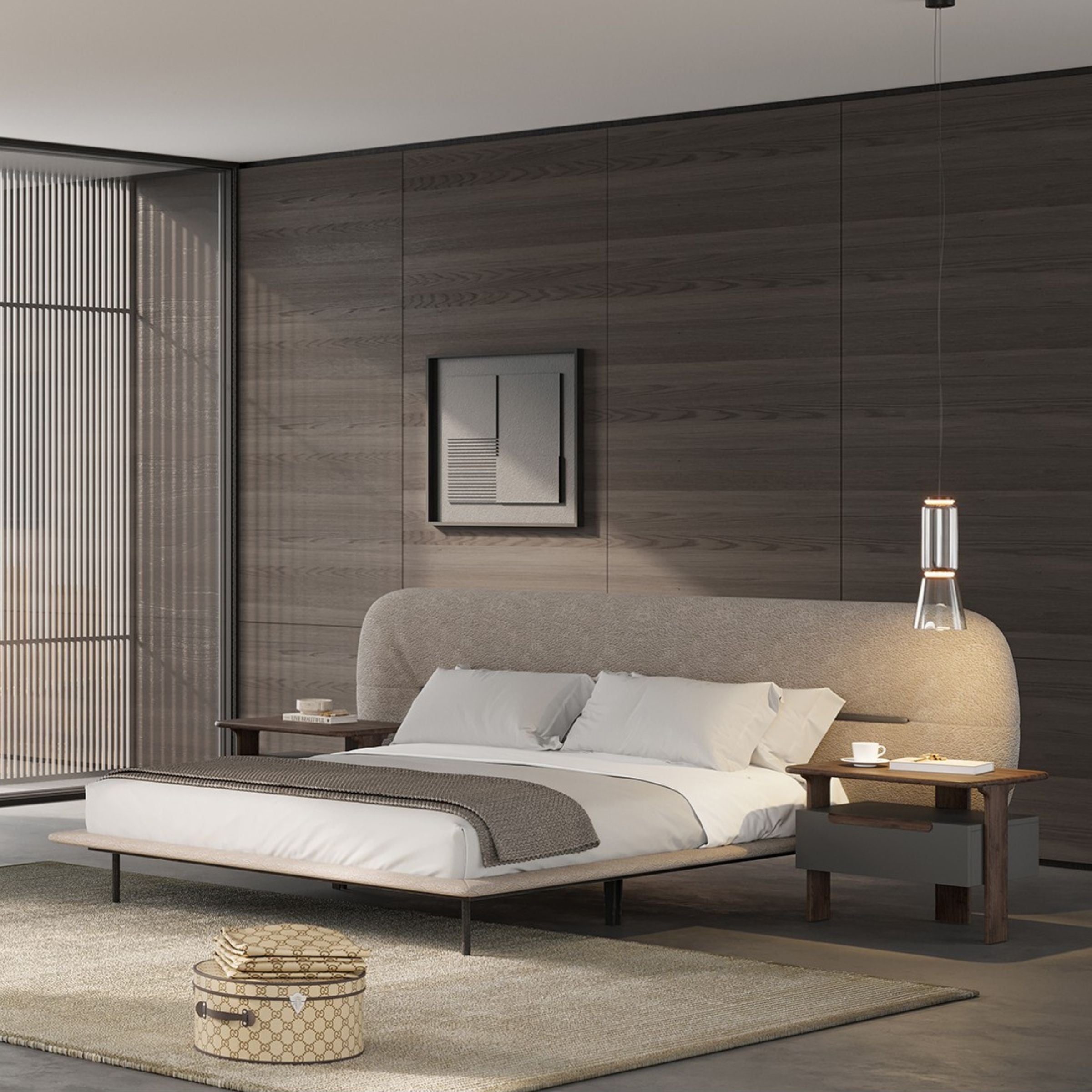 Pre-order 25 Days Delivery Lova Kingsize Bedstead 180cm YOLVA-BG -  Bedsteads - ebarza Furniture UAE | Shop Modern Furniture in Abu Dhabi & Dubai - مفروشات ايبازرا في الامارات | تسوق اثاث عصري وديكورات مميزة في دبي وابوظبي