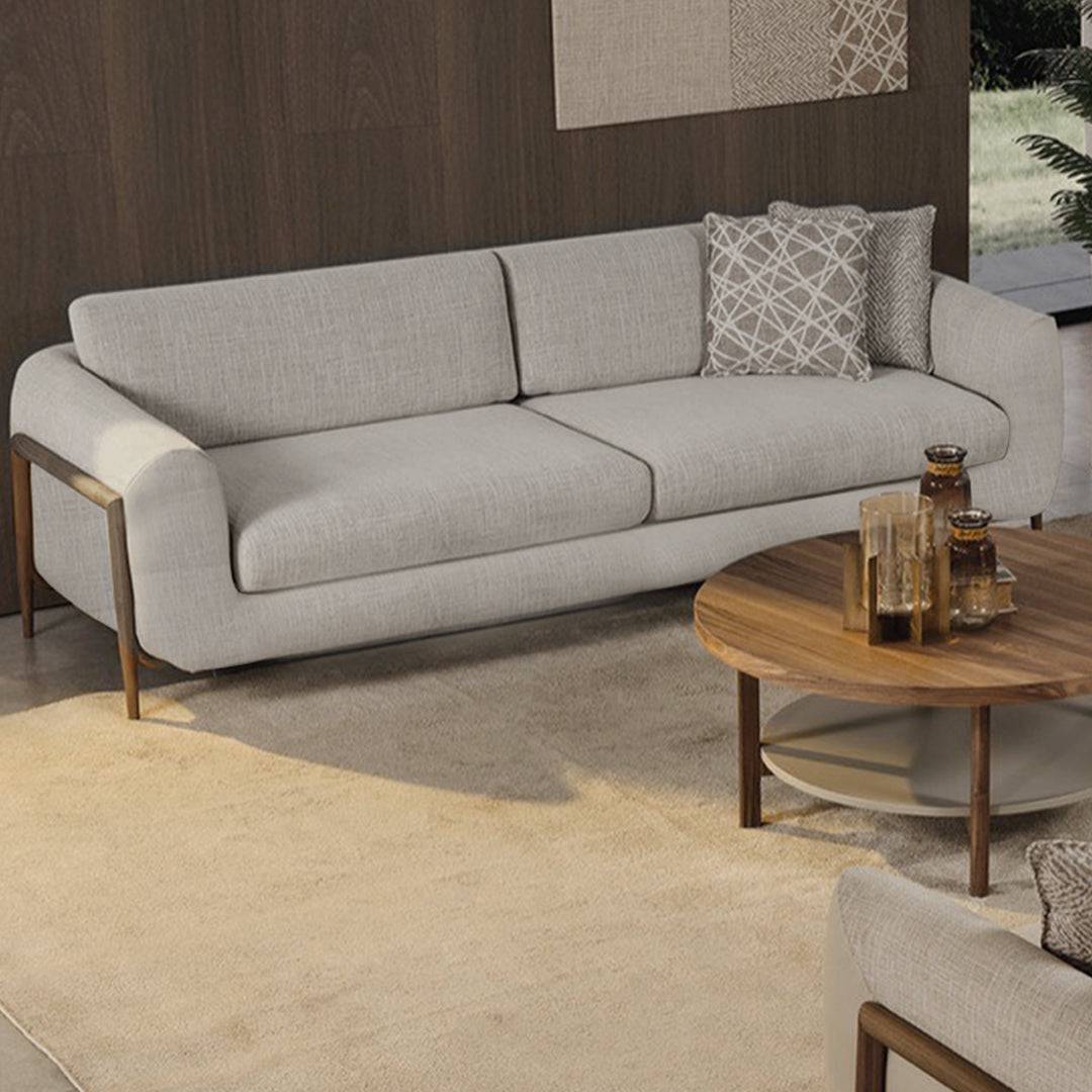 AS IS-Lucca Kristal 3 Seater Beige Sofa Krstl-Lca3Ss -  USED ITEM | كما هي - صوفا 3 مقاعد من لوككا كريستال - ebarza Furniture UAE | Shop Modern Furniture in Abu Dhabi & Dubai - مفروشات ايبازرا في الامارات | تسوق اثاث عصري وديكورات مميزة في دبي وابوظبي