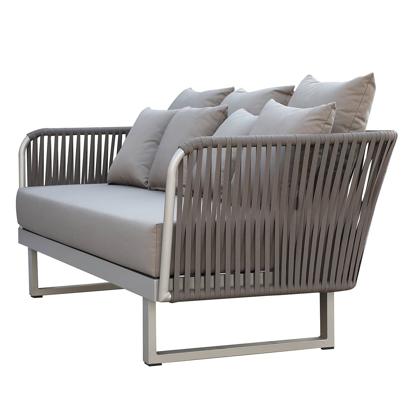 Lyon 3 Seater Outdoor Sofa 20810901 -  Outdoor Sofas | أريكة خارجية بثلاث مقاعد من ليون - ebarza Furniture UAE | Shop Modern Furniture in Abu Dhabi & Dubai - مفروشات ايبازرا في الامارات | تسوق اثاث عصري وديكورات مميزة في دبي وابوظبي