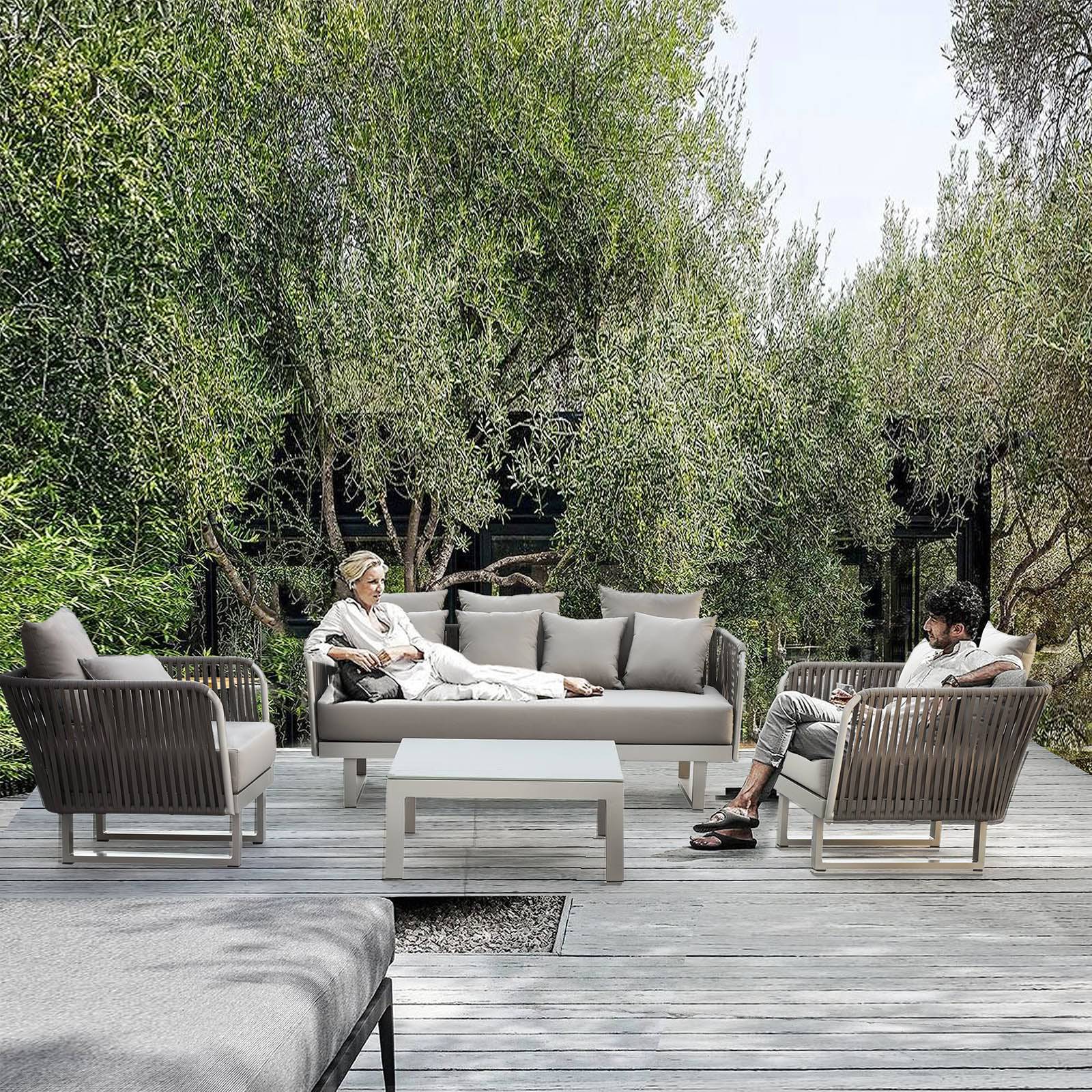 Lyon Outdoor Armchair 20810701 -  Outdoor Chairs | كرسي بذراعين للاستخدام الخارجي - ebarza Furniture UAE | Shop Modern Furniture in Abu Dhabi & Dubai - مفروشات ايبازرا في الامارات | تسوق اثاث عصري وديكورات مميزة في دبي وابوظبي