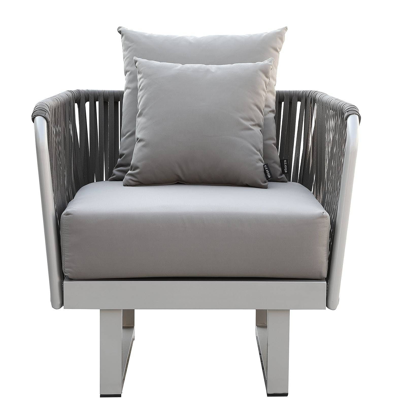 Lyon Outdoor Armchair 20810701 -  Outdoor Chairs - ebarza Furniture UAE | Shop Modern Furniture in Abu Dhabi & Dubai - مفروشات ايبازرا في الامارات | تسوق اثاث عصري وديكورات مميزة في دبي وابوظبي