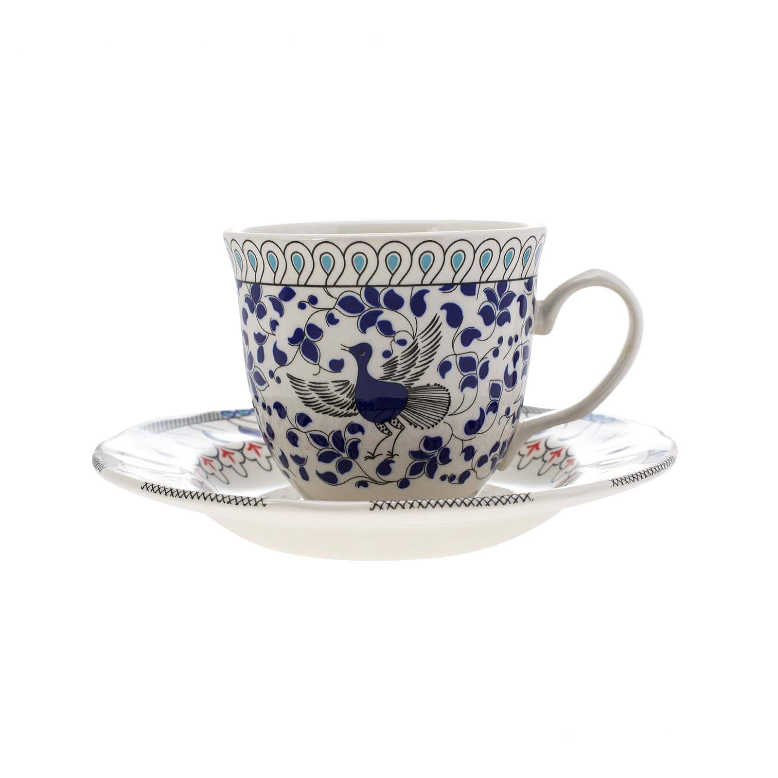 Mai Seljuk Series Tea Cup Set For 2 153.03.07.9017 -  Tea Sets - ebarza Furniture UAE | Shop Modern Furniture in Abu Dhabi & Dubai - مفروشات ايبازرا في الامارات | تسوق اثاث عصري وديكورات مميزة في دبي وابوظبي