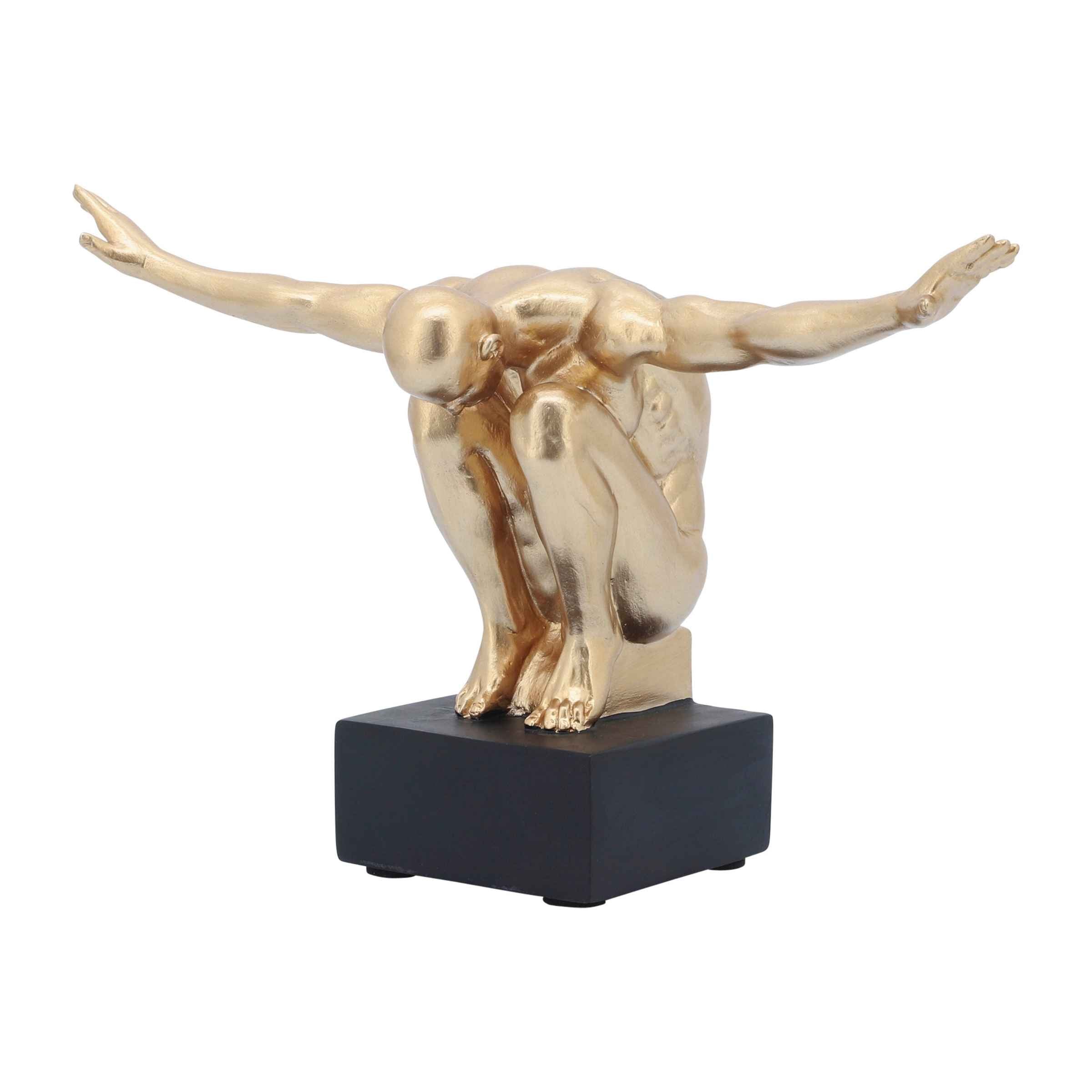 Man Resin Sculpture 15 Cm 16935-01 -  Home Decor Figurines | رجل تمثال راتنج 15 سم - ebarza Furniture UAE | Shop Modern Furniture in Abu Dhabi & Dubai - مفروشات ايبازرا في الامارات | تسوق اثاث عصري وديكورات مميزة في دبي وابوظبي