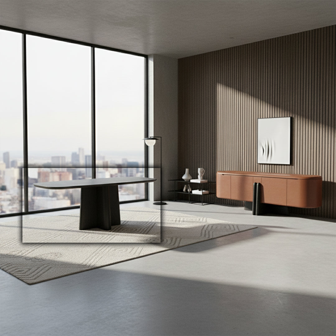 MARMO DINING TABLE -  Dining Tables - ebarza Furniture UAE | Shop Modern Furniture in Abu Dhabi & Dubai - مفروشات ايبازرا في الامارات | تسوق اثاث عصري وديكورات مميزة في دبي وابوظبي