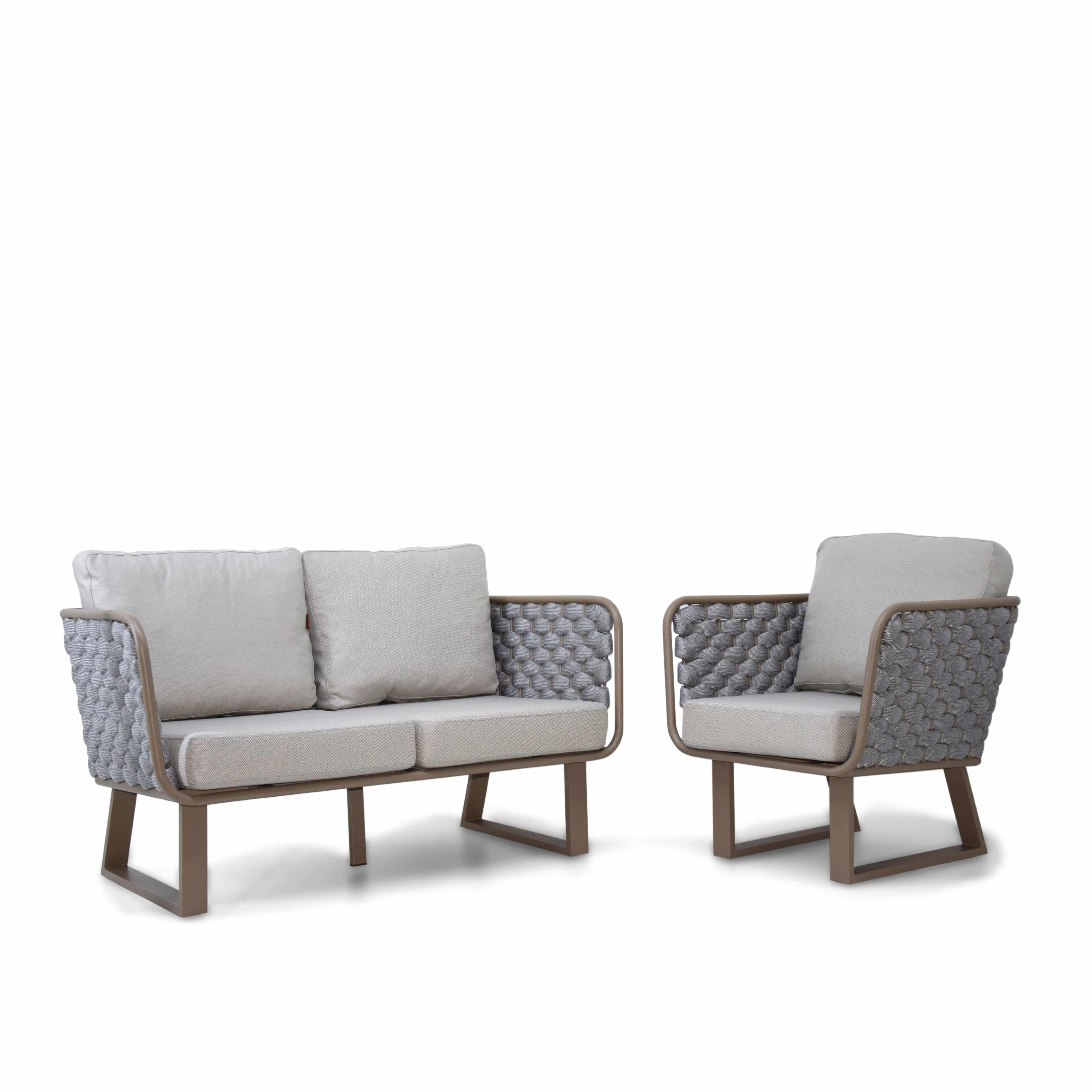 Maroc 2 Seater Outdoor/ Indoor Sofa Mrc-Sanc001 -  Outdoor Sofas | أريكة خارجية بمقعدين من ماروك - ebarza Furniture UAE | Shop Modern Furniture in Abu Dhabi & Dubai - مفروشات ايبازرا في الامارات | تسوق اثاث عصري وديكورات مميزة في دبي وابوظبي