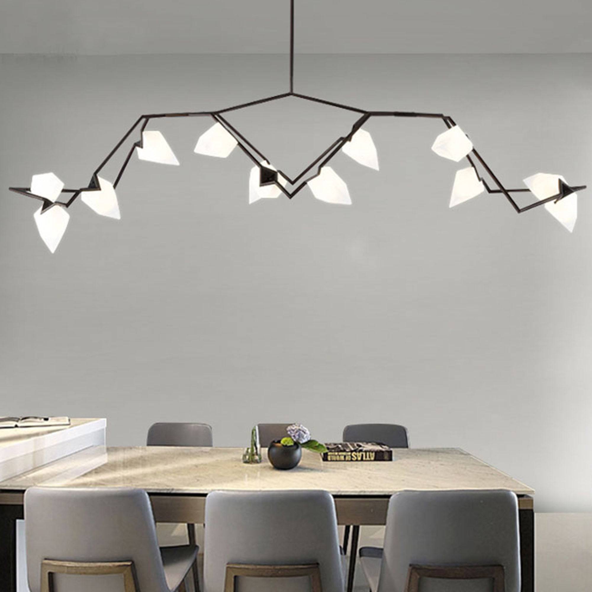 Masko 12 Heads Chandelier Cy-New-093-B -  Pendant Lamps - ebarza Furniture UAE | Shop Modern Furniture in Abu Dhabi & Dubai - مفروشات ايبازرا في الامارات | تسوق اثاث عصري وديكورات مميزة في دبي وابوظبي