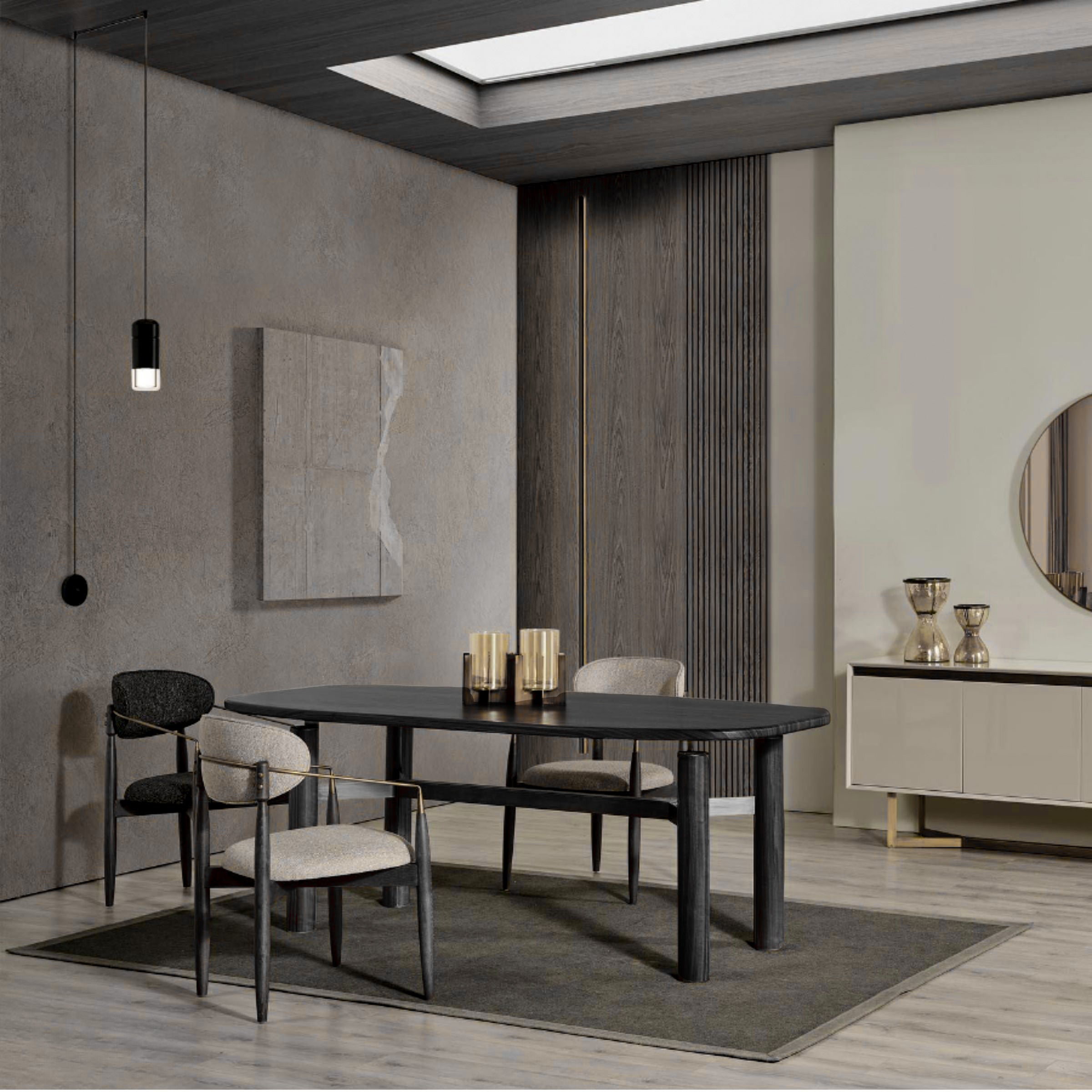 Matera Dining Table MTR-DT001 -  Dining Tables - ebarza Furniture UAE | Shop Modern Furniture in Abu Dhabi & Dubai - مفروشات ايبازرا في الامارات | تسوق اثاث عصري وديكورات مميزة في دبي وابوظبي