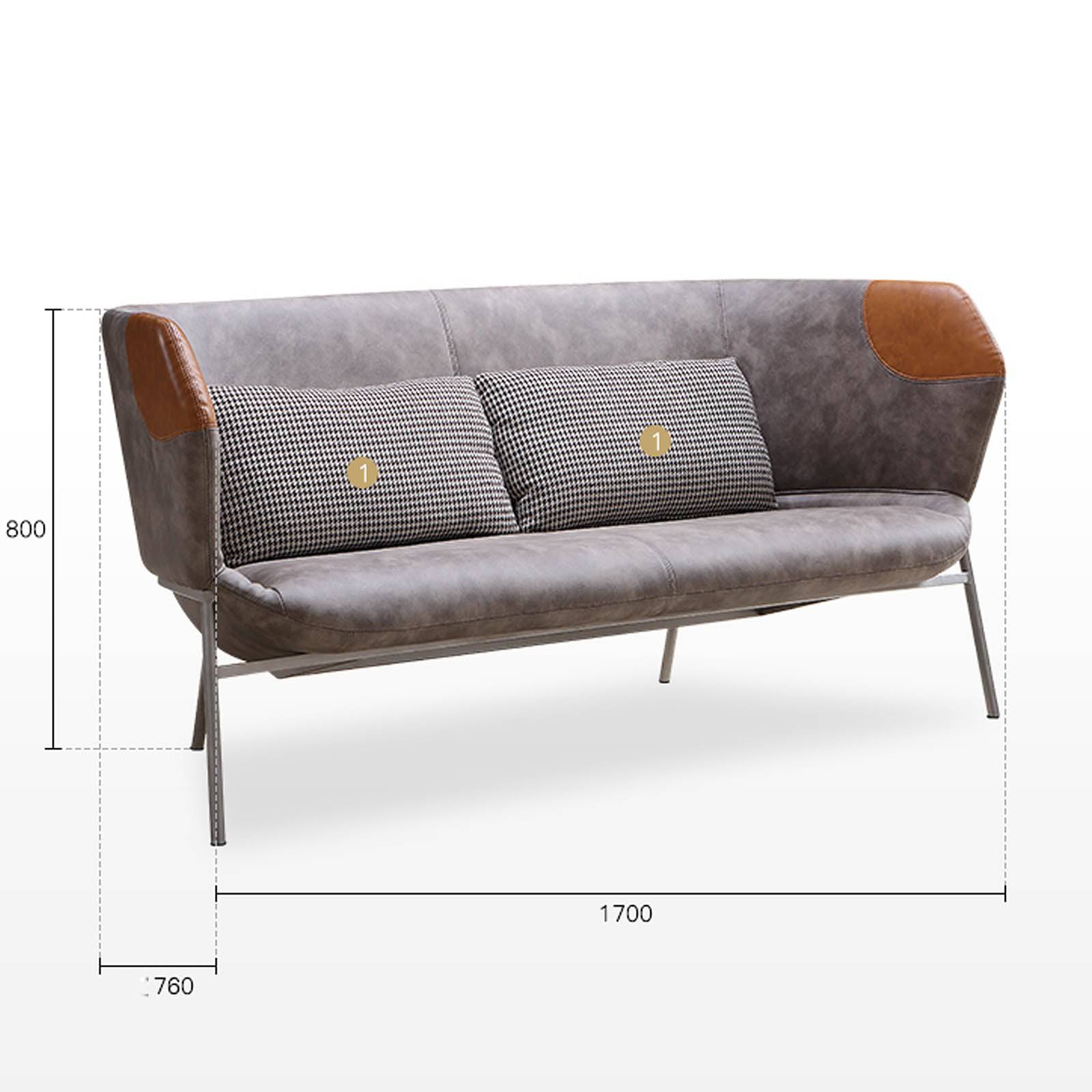 Max Classic Sofa Sf025 -  Sofas - ebarza Furniture UAE | Shop Modern Furniture in Abu Dhabi & Dubai - مفروشات ايبازرا في الامارات | تسوق اثاث عصري وديكورات مميزة في دبي وابوظبي