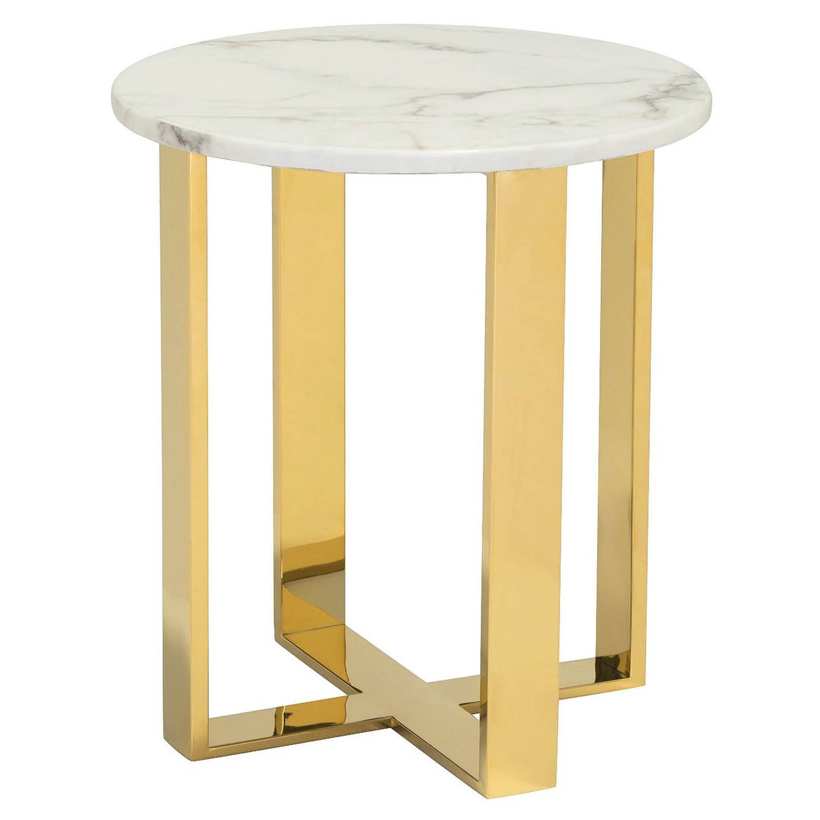 Messina Side Table  Tg-35 -  Side Tables - ebarza Furniture UAE | Shop Modern Furniture in Abu Dhabi & Dubai - مفروشات ايبازرا في الامارات | تسوق اثاث عصري وديكورات مميزة في دبي وابوظبي