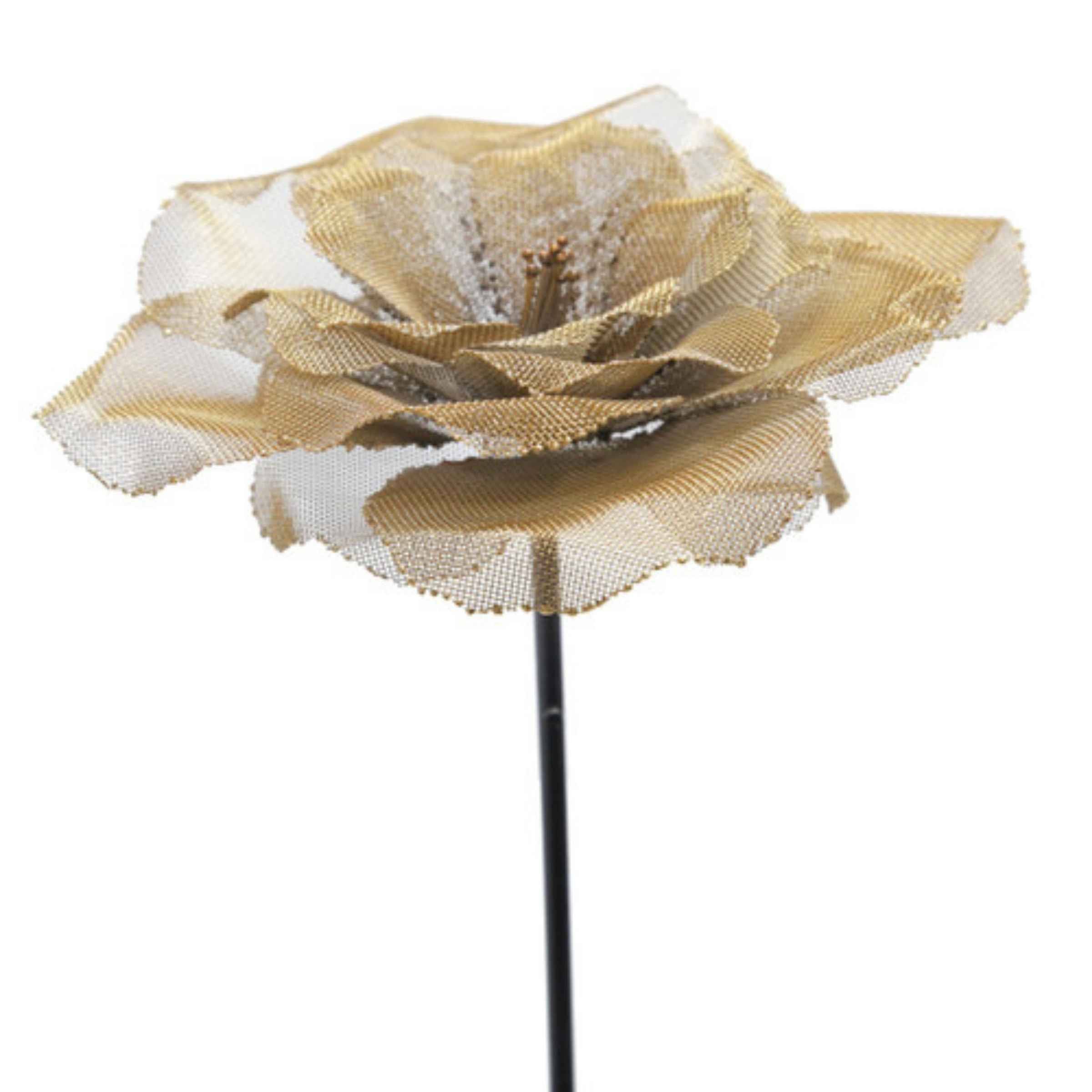 Metal Flower Decor 60 Cm - Gold 15422-01 -  Home Decor Figurines | ورد معدن ديكور 60 سم - ذهبي - ebarza Furniture UAE | Shop Modern Furniture in Abu Dhabi & Dubai - مفروشات ايبازرا في الامارات | تسوق اثاث عصري وديكورات مميزة في دبي وابوظبي