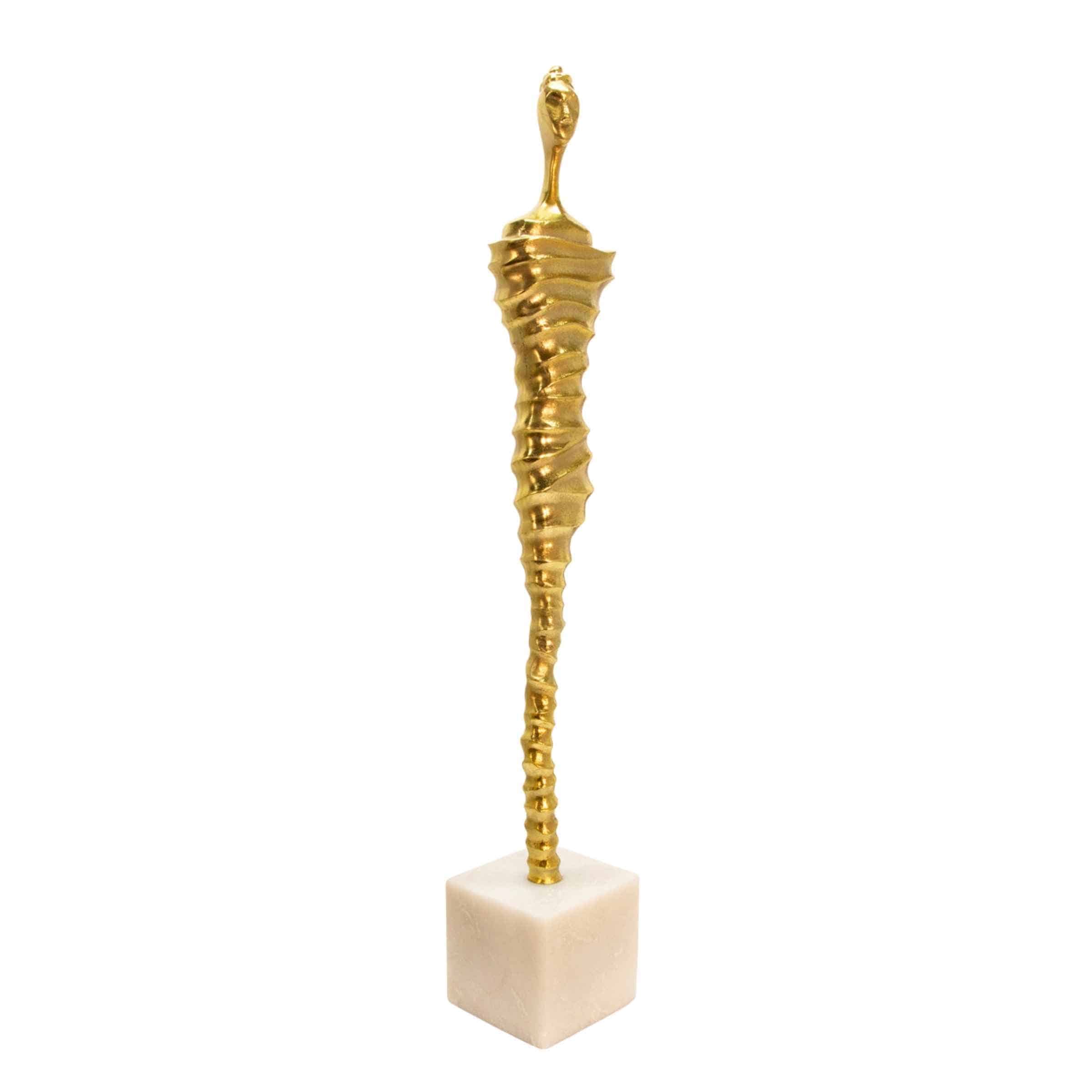 Metal Modern Male Mummy Décor 68  Cm - Gold 15575-02 -  Home Decor Figurines | ديكور مومياء معدنية عصرية للرجال 68 سم - ذهبي - ebarza Furniture UAE | Shop Modern Furniture in Abu Dhabi & Dubai - مفروشات ايبازرا في الامارات | تسوق اثاث عصري وديكورات مميزة في دبي وابوظبي