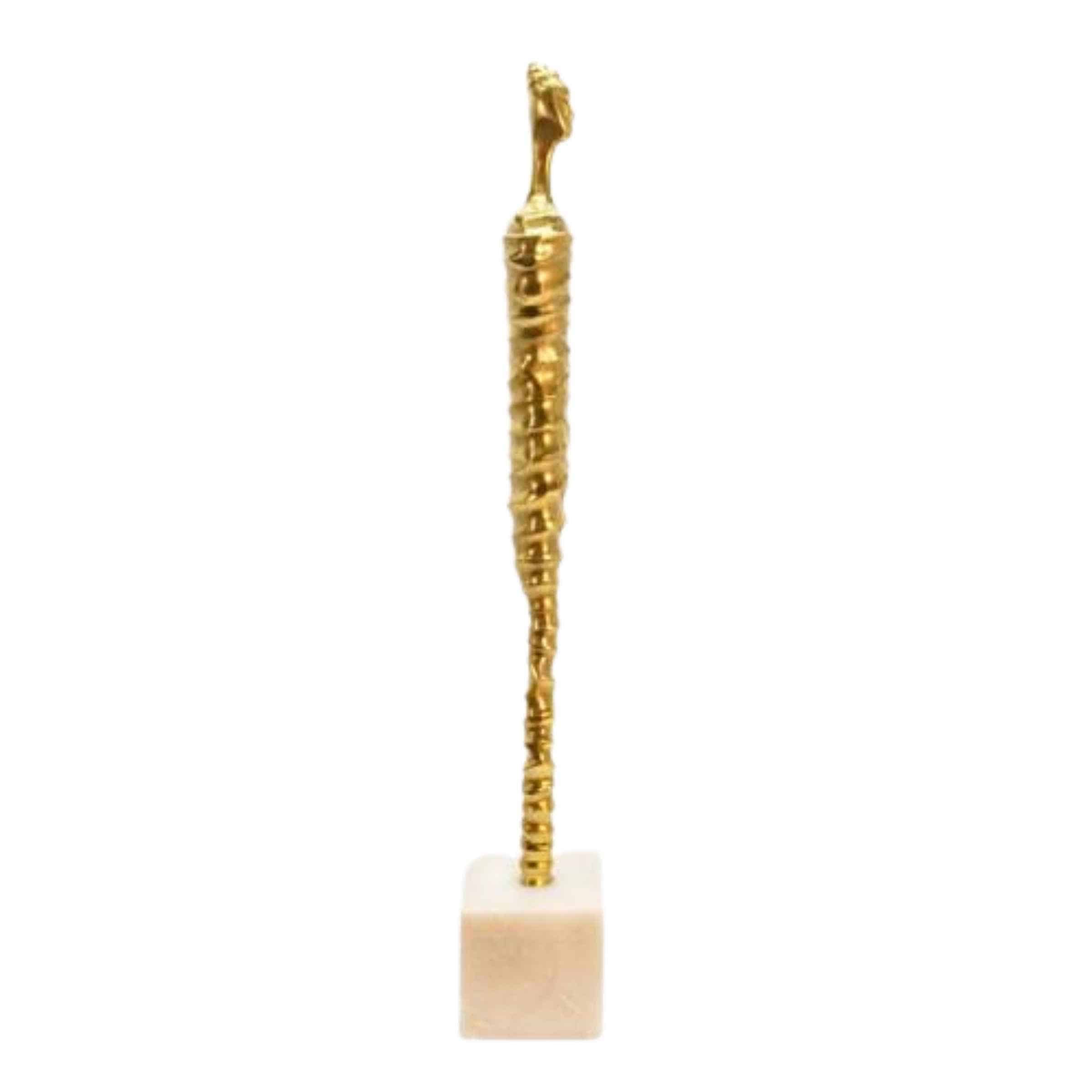 Metal Modern Male Mummy Décor 68  Cm - Gold 15575-02 -  Home Decor Figurines | ديكور مومياء معدنية عصرية للرجال 68 سم - ذهبي - ebarza Furniture UAE | Shop Modern Furniture in Abu Dhabi & Dubai - مفروشات ايبازرا في الامارات | تسوق اثاث عصري وديكورات مميزة في دبي وابوظبي