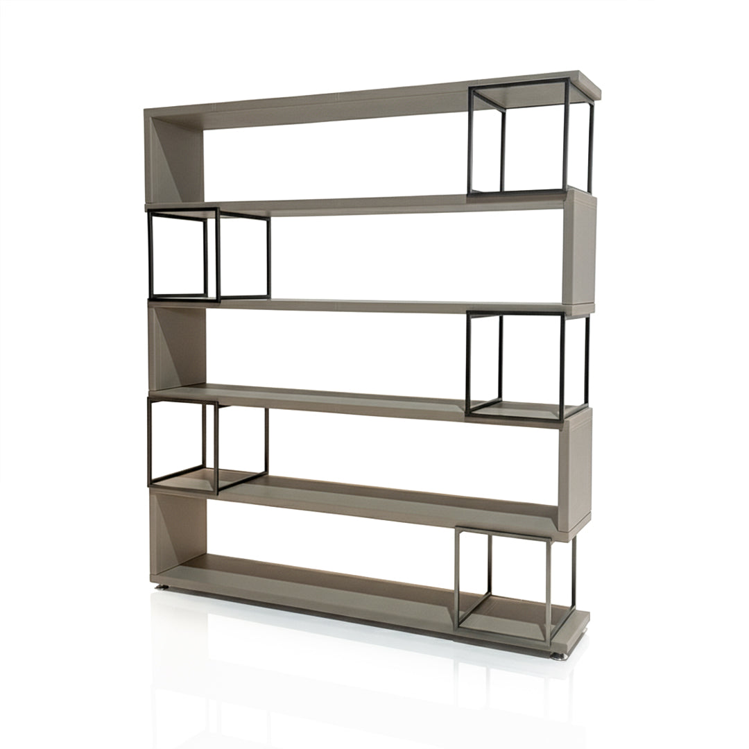 Microfiber hard leather Bookshelf DO-21 -  Bookcases - ebarza Furniture UAE | Shop Modern Furniture in Abu Dhabi & Dubai - مفروشات ايبازرا في الامارات | تسوق اثاث عصري وديكورات مميزة في دبي وابوظبي