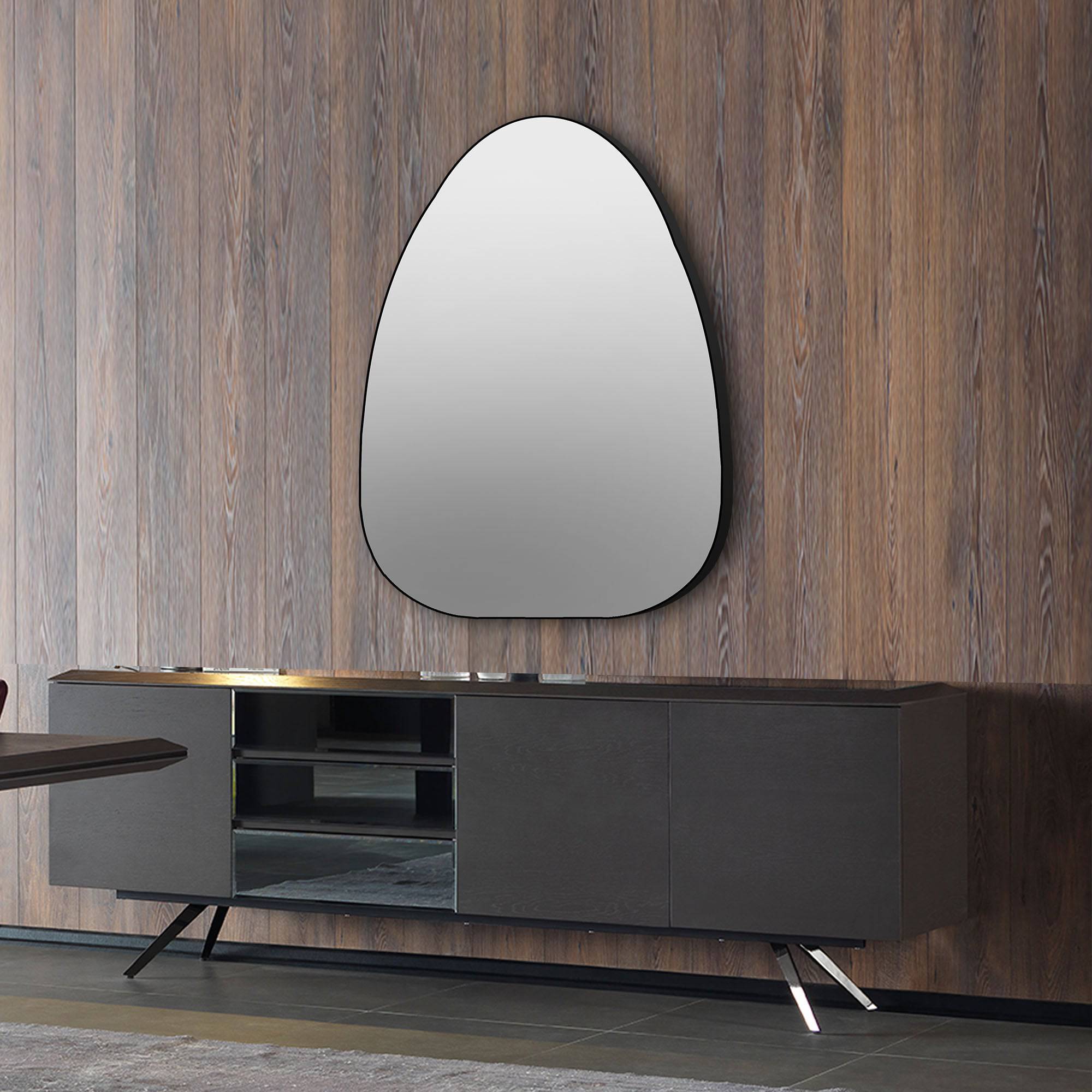 Mid Century Mirror Oa-6265M -  Mirrors - ebarza Furniture UAE | Shop Modern Furniture in Abu Dhabi & Dubai - مفروشات ايبازرا في الامارات | تسوق اثاث عصري وديكورات مميزة في دبي وابوظبي