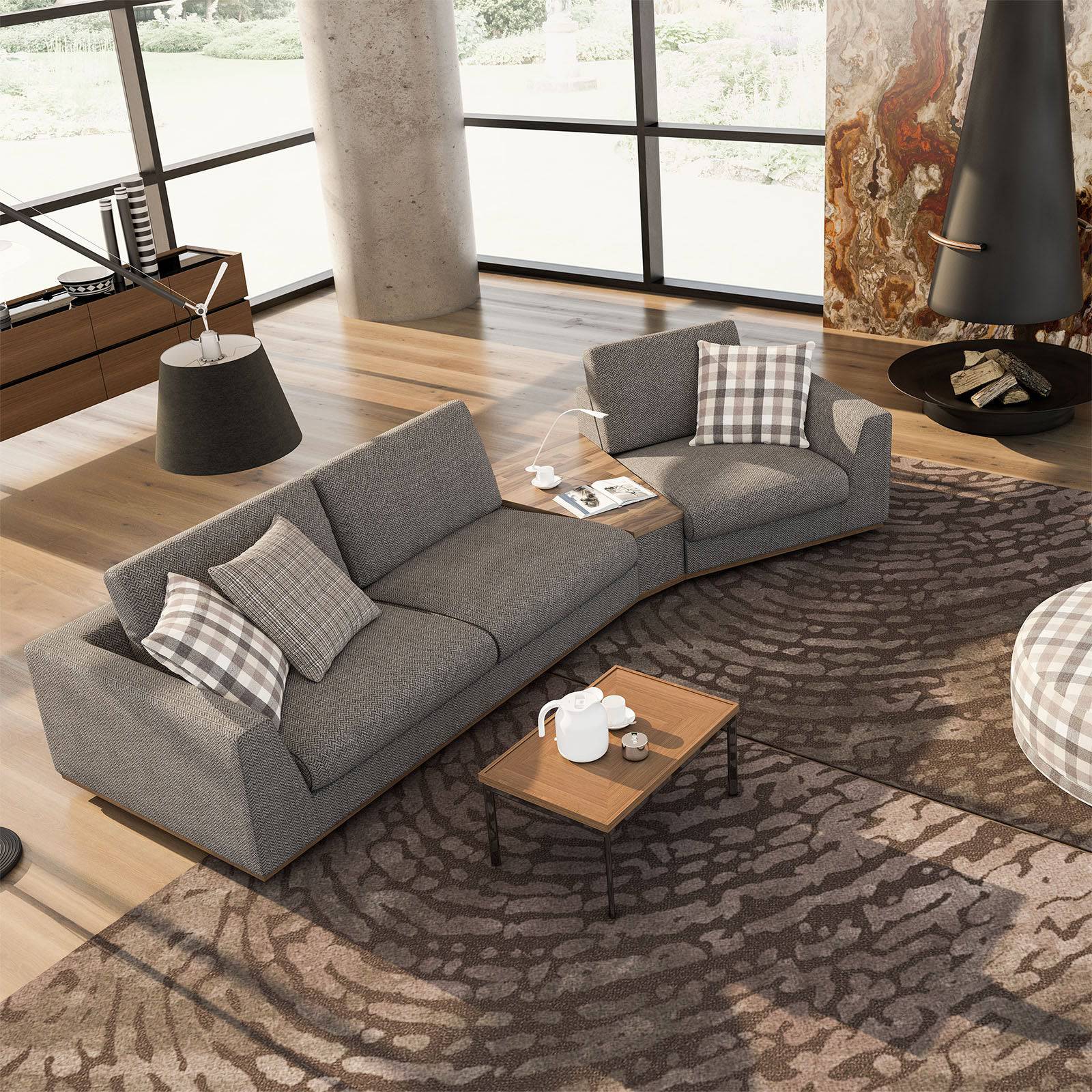 Mono Sofa Set Mono001 -  Sofas | مجموعة صوفا مونو - ebarza Furniture UAE | Shop Modern Furniture in Abu Dhabi & Dubai - مفروشات ايبازرا في الامارات | تسوق اثاث عصري وديكورات مميزة في دبي وابوظبي