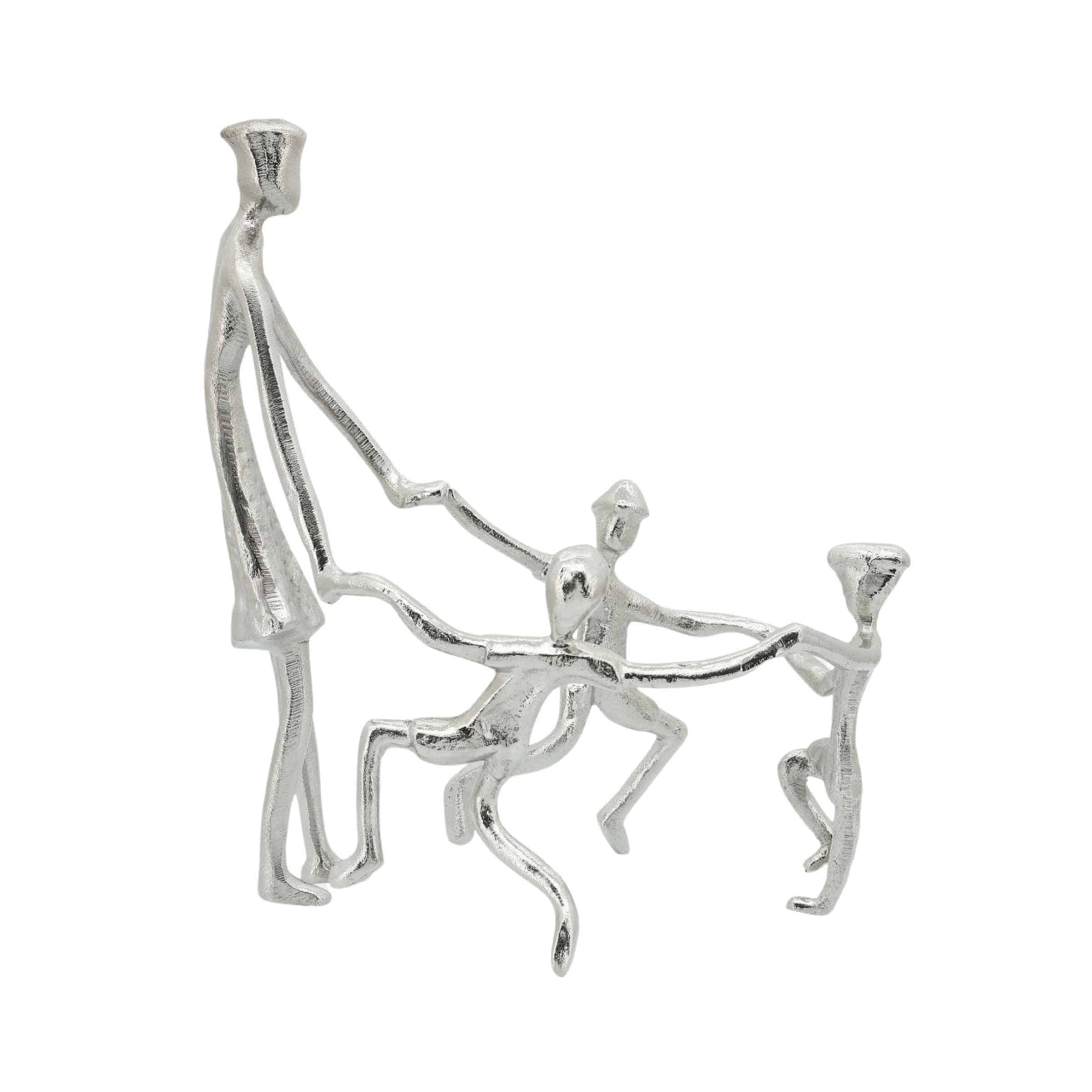 Mother And Kids Metal Sculpture 27 Cm 16181-01 -  Home Decor Figurines | النحت المعدني للأم والأطفال 27 سم - ebarza Furniture UAE | Shop Modern Furniture in Abu Dhabi & Dubai - مفروشات ايبازرا في الامارات | تسوق اثاث عصري وديكورات مميزة في دبي وابوظبي