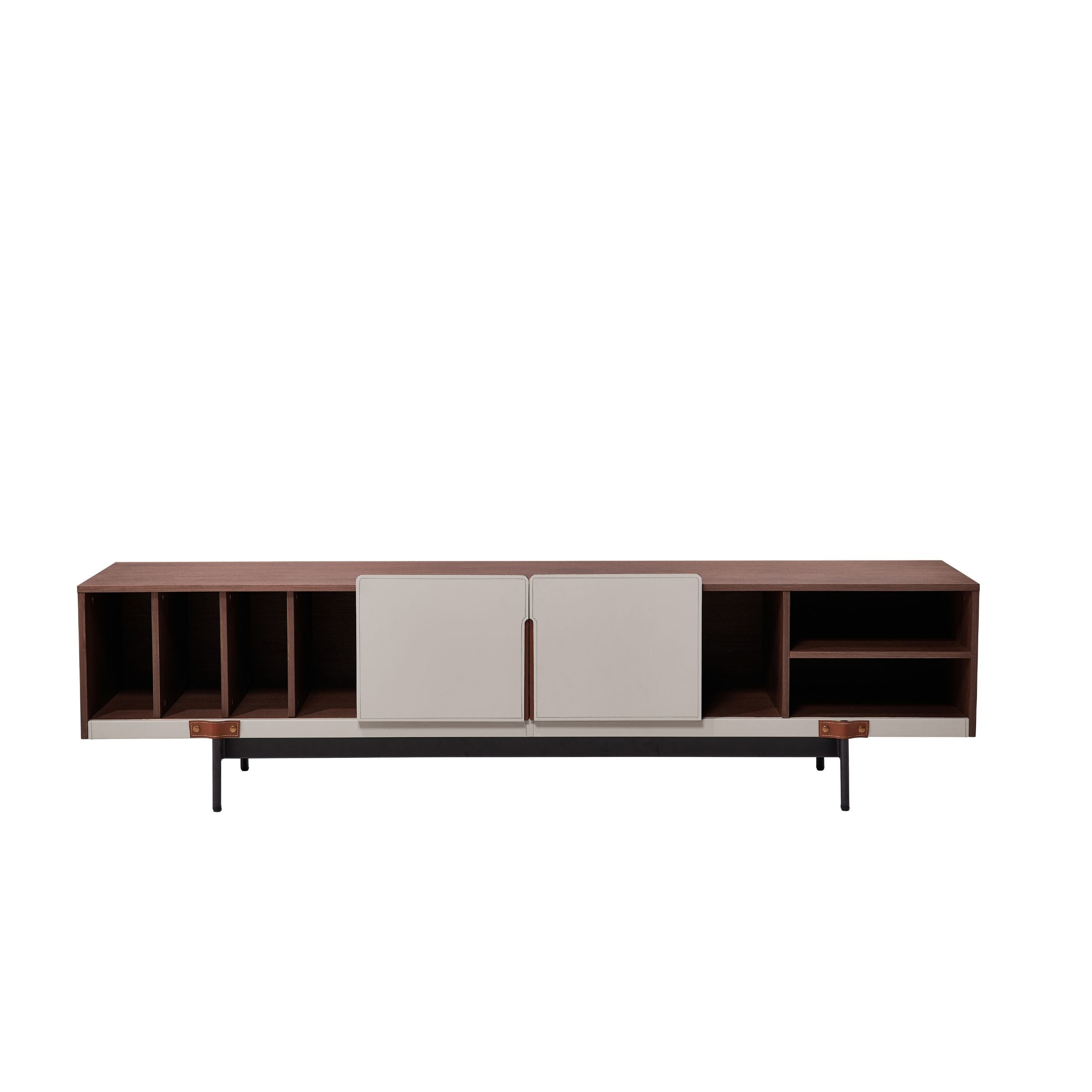 Mycroft Saddle Leather Cabinet MLL-T08 -  Storage/TV Unites - ebarza Furniture UAE | Shop Modern Furniture in Abu Dhabi & Dubai - مفروشات ايبازرا في الامارات | تسوق اثاث عصري وديكورات مميزة في دبي وابوظبي