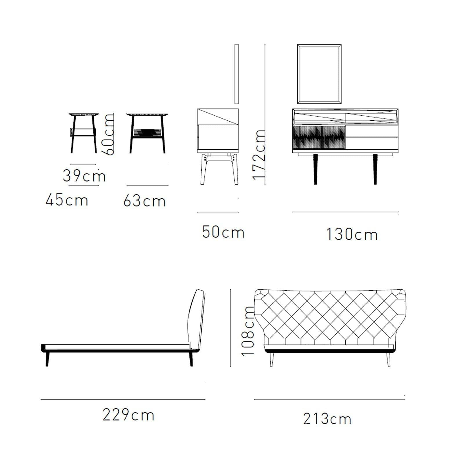 Natura Dresser And Mirror Natura009-Dresser -  Dressers and Mirrors | طاولة زينة ومرآة ناتورا - ebarza Furniture UAE | Shop Modern Furniture in Abu Dhabi & Dubai - مفروشات ايبازرا في الامارات | تسوق اثاث عصري وديكورات مميزة في دبي وابوظبي