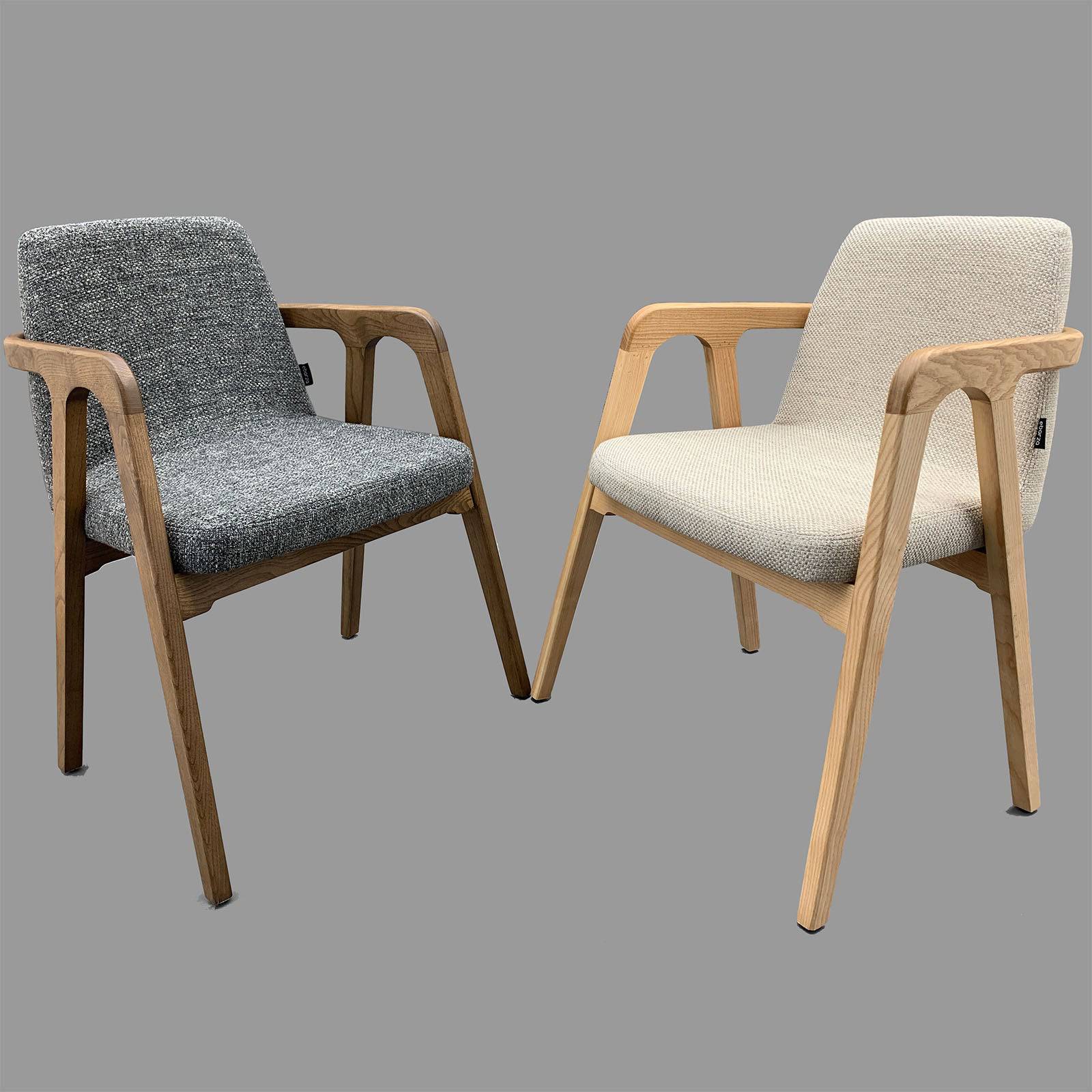 Natura  Solid Ash Wood Chair Cosmic48-Grey-Naturach -  Chairs - ebarza Furniture UAE | Shop Modern Furniture in Abu Dhabi & Dubai - مفروشات ايبازرا في الامارات | تسوق اثاث عصري وديكورات مميزة في دبي وابوظبي