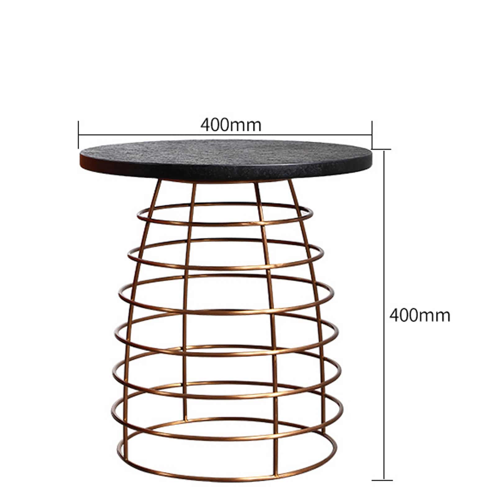 Natural Volakas Stone Table Lt009S -  Side Tables - ebarza Furniture UAE | Shop Modern Furniture in Abu Dhabi & Dubai - مفروشات ايبازرا في الامارات | تسوق اثاث عصري وديكورات مميزة في دبي وابوظبي