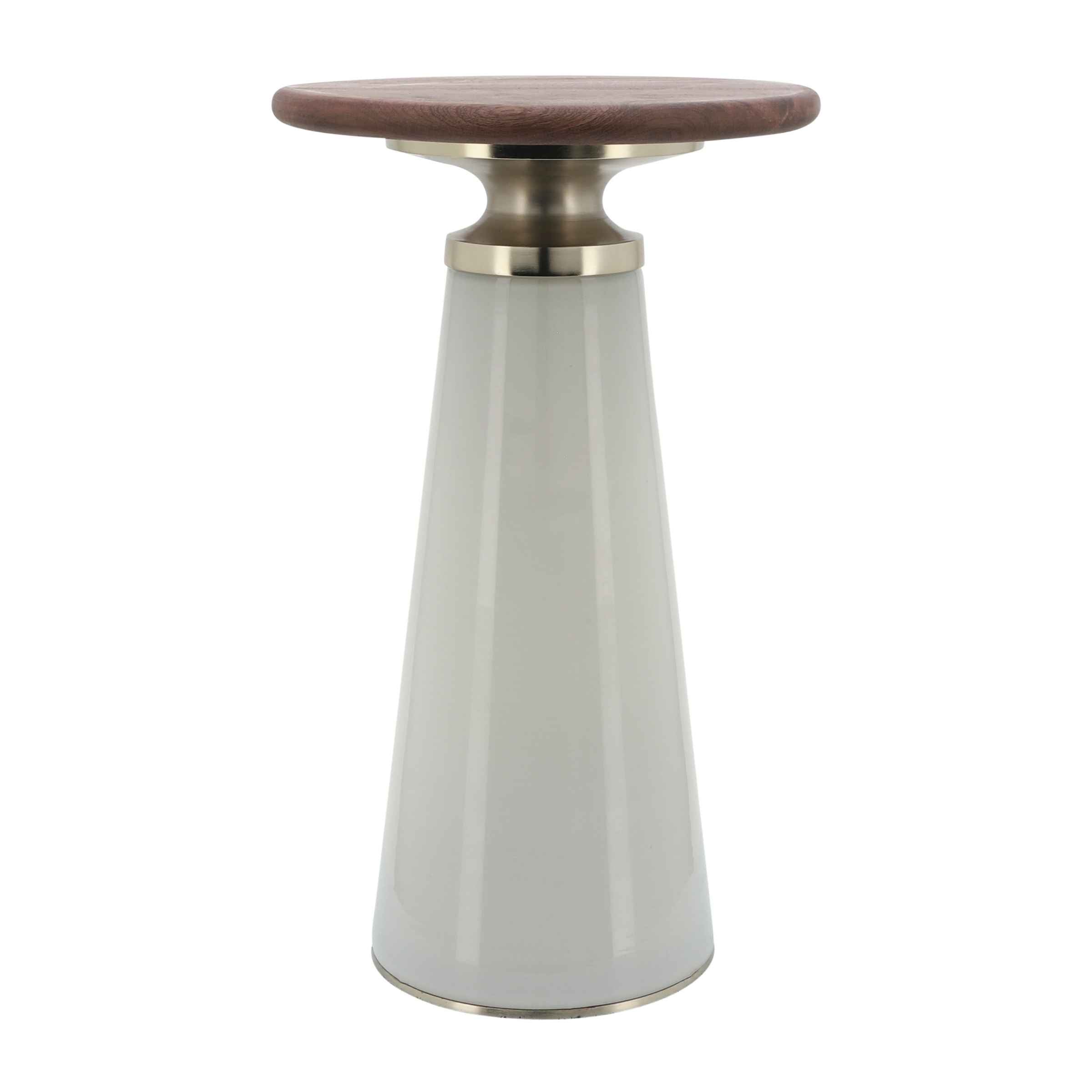 Nebular Side Table Wooden Top 16571-03 -  Side Tables | طاولة جانبية ضبابية خشبية - ebarza Furniture UAE | Shop Modern Furniture in Abu Dhabi & Dubai - مفروشات ايبازرا في الامارات | تسوق اثاث عصري وديكورات مميزة في دبي وابوظبي