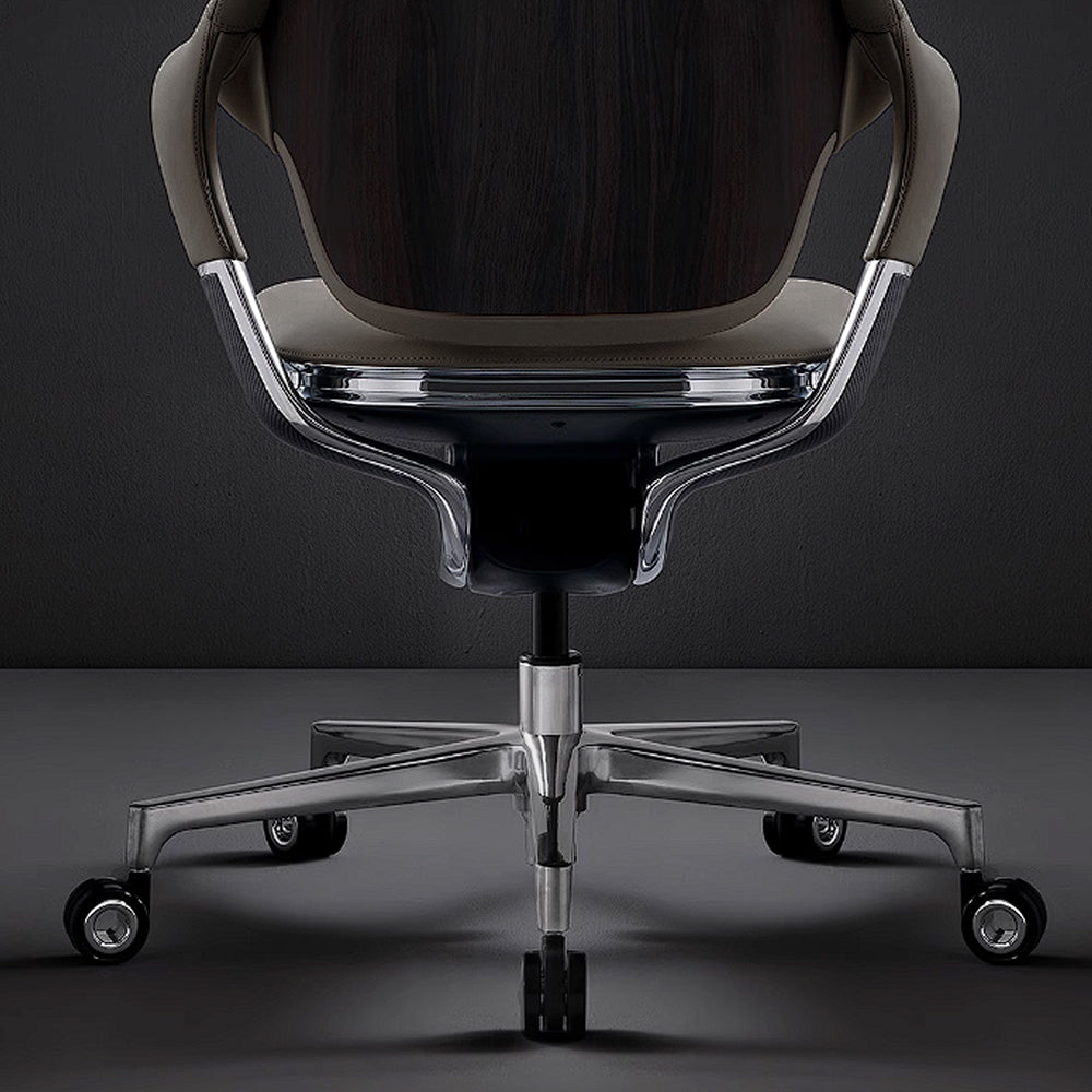 AS IS - Nigel Leather Office Chair with Wheels 8001HB -  DISPLAY ITEM - ebarza Furniture UAE | Shop Modern Furniture in Abu Dhabi & Dubai - مفروشات ايبازرا في الامارات | تسوق اثاث عصري وديكورات مميزة في دبي وابوظبي