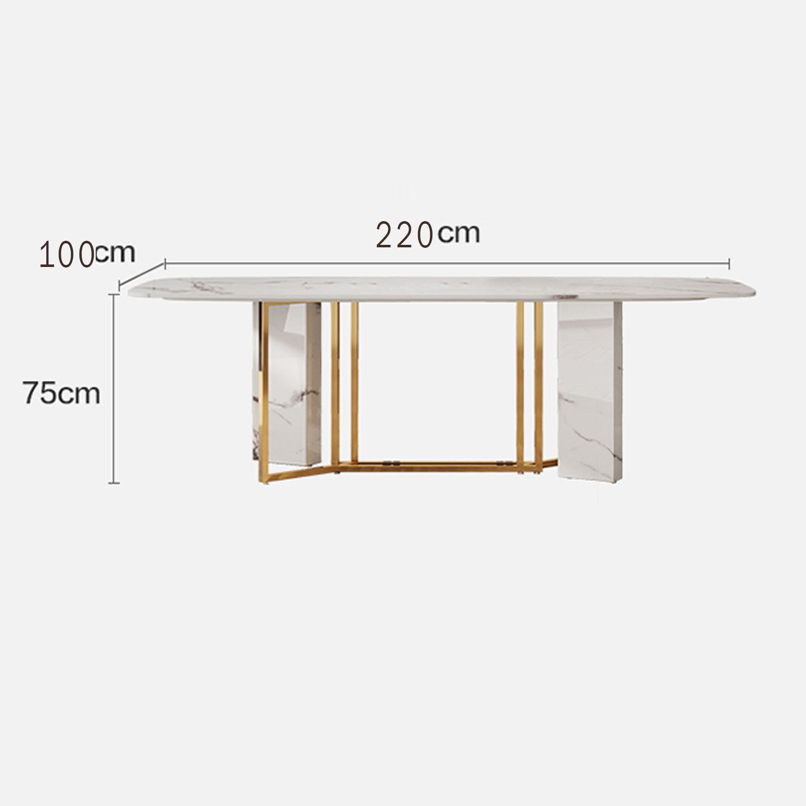 Niort Rectangular Dining Table Tg-396 -  Dining Tables | نيور طاولة طعام مستطيلة - ebarza Furniture UAE | Shop Modern Furniture in Abu Dhabi & Dubai - مفروشات ايبازرا في الامارات | تسوق اثاث عصري وديكورات مميزة في دبي وابوظبي