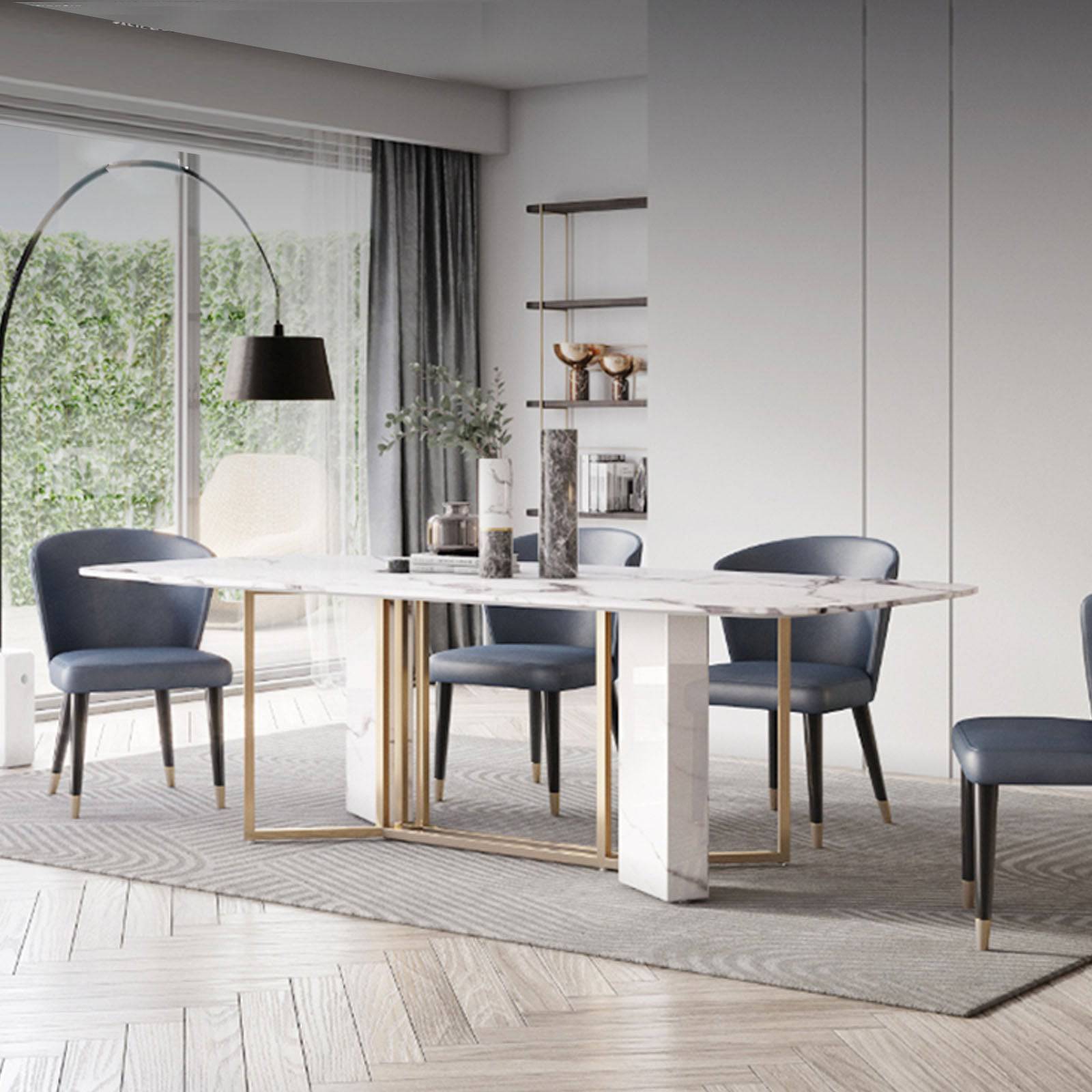 Niort Rectangular Dining Table Tg-396 -  Dining Tables - ebarza Furniture UAE | Shop Modern Furniture in Abu Dhabi & Dubai - مفروشات ايبازرا في الامارات | تسوق اثاث عصري وديكورات مميزة في دبي وابوظبي