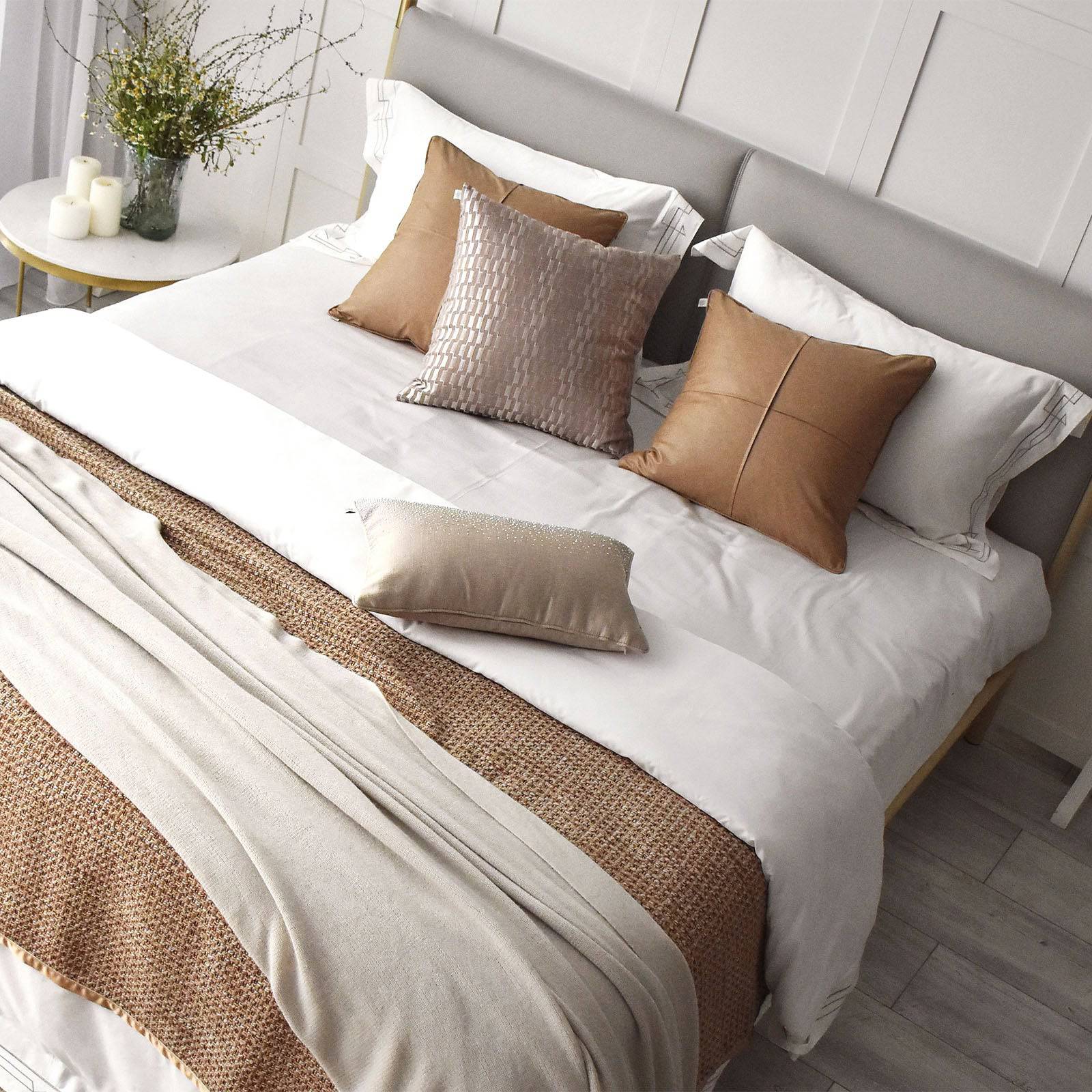 Normandy Full Bedding Set Ebb-002 -  Bedding - ebarza Furniture UAE | Shop Modern Furniture in Abu Dhabi & Dubai - مفروشات ايبازرا في الامارات | تسوق اثاث عصري وديكورات مميزة في دبي وابوظبي