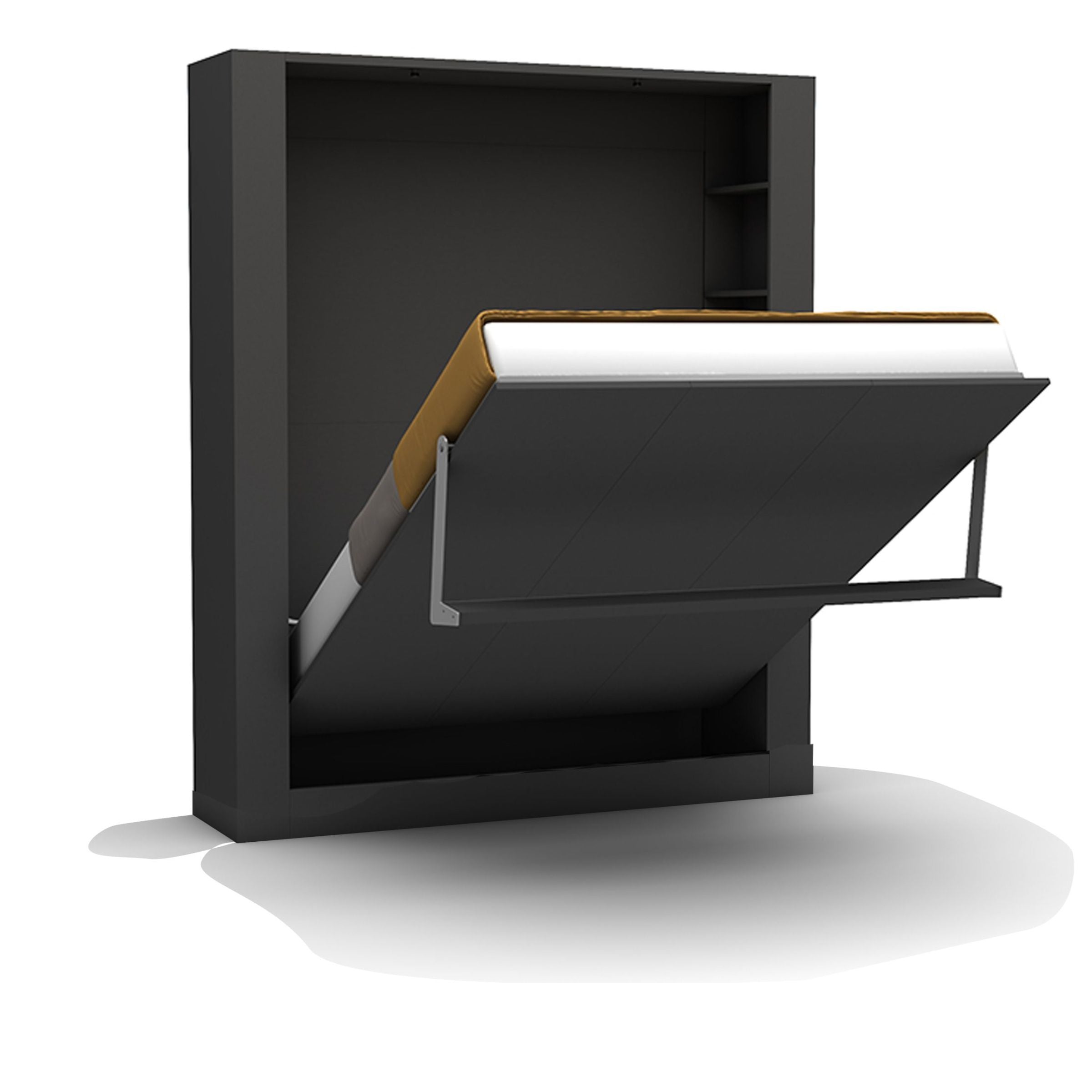 Nova Convertable Queen Sofabed with Shelves & Quality Mattress 250 -  Bedsteads - ebarza Furniture UAE | Shop Modern Furniture in Abu Dhabi & Dubai - مفروشات ايبازرا في الامارات | تسوق اثاث عصري وديكورات مميزة في دبي وابوظبي