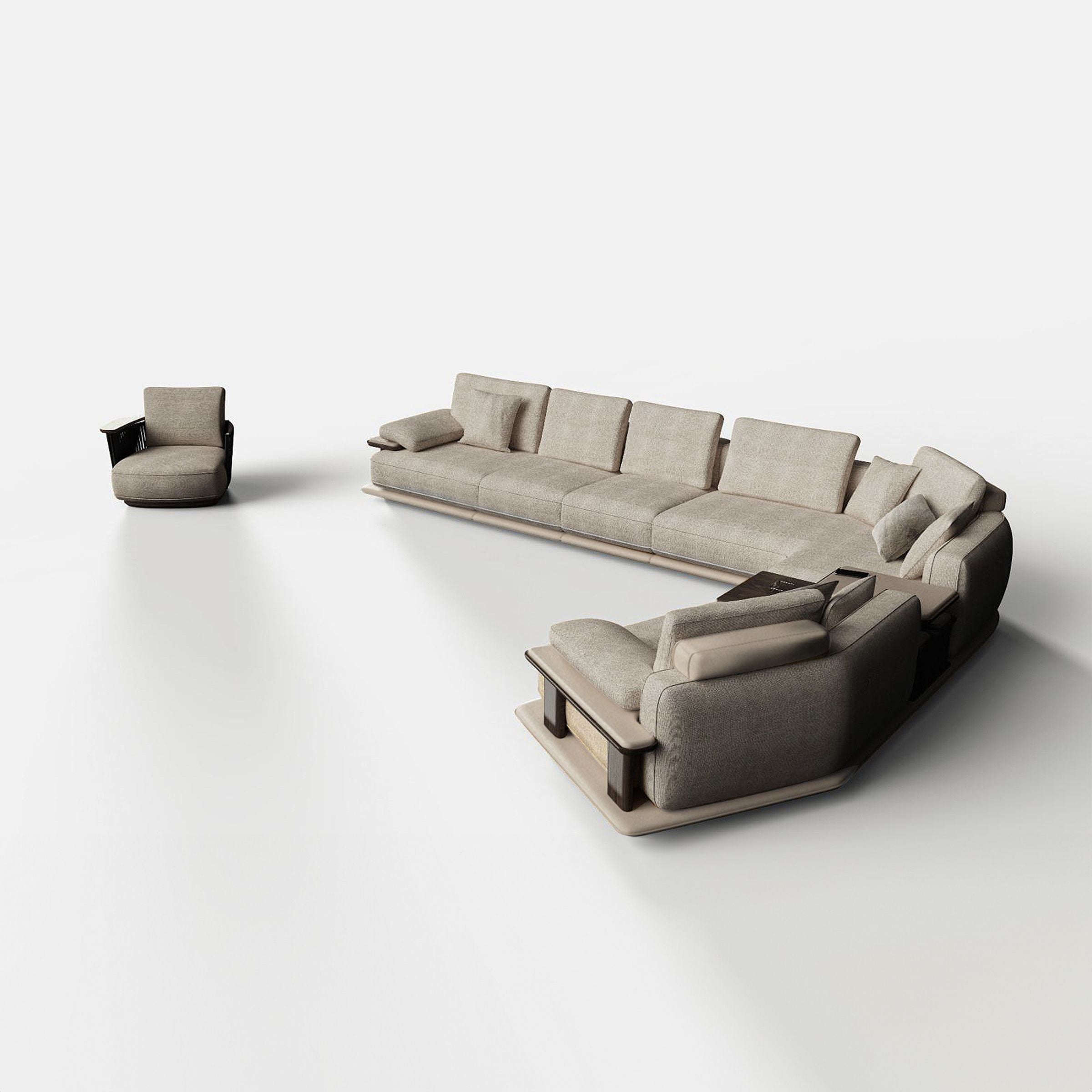 ODEON Corner 190cm MODULE for odeon sofa OD-B-004 -  Sofas - ebarza Furniture UAE | Shop Modern Furniture in Abu Dhabi & Dubai - مفروشات ايبازرا في الامارات | تسوق اثاث عصري وديكورات مميزة في دبي وابوظبي