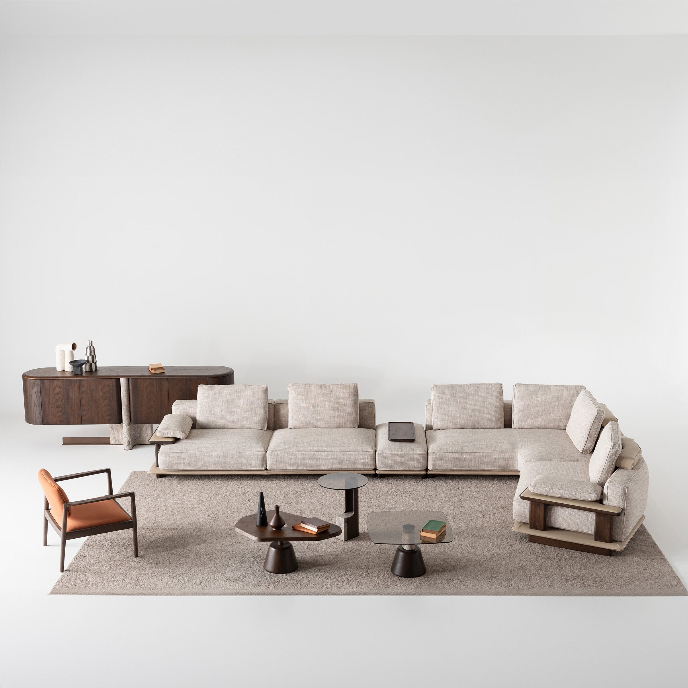 ODEON Corner 190cm MODULE for odeon sofa OD-B-004 -  Sofas - ebarza Furniture UAE | Shop Modern Furniture in Abu Dhabi & Dubai - مفروشات ايبازرا في الامارات | تسوق اثاث عصري وديكورات مميزة في دبي وابوظبي