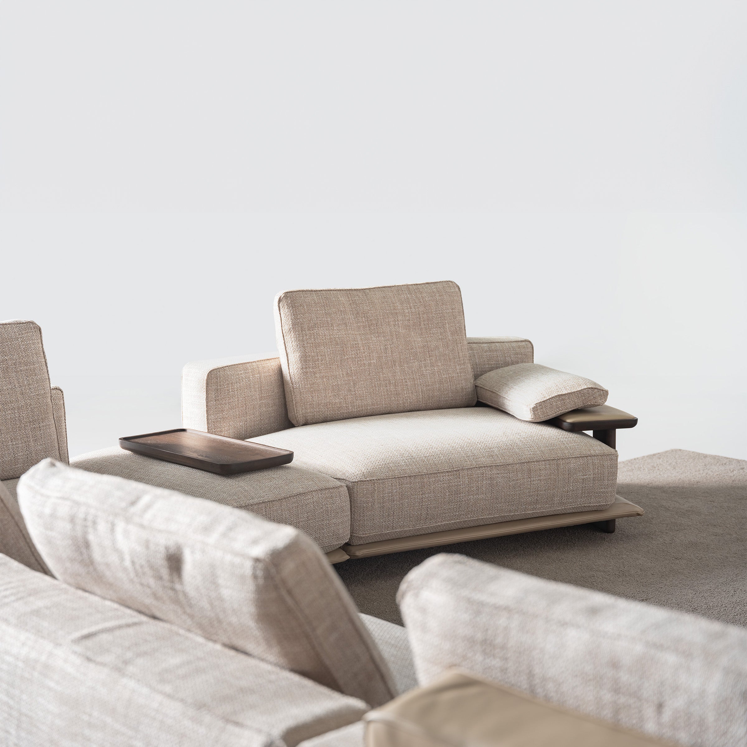 ODEON Pouf Unit 65cm for Odeon Sofa OD-Center/M001 -  Sofas - ebarza Furniture UAE | Shop Modern Furniture in Abu Dhabi & Dubai - مفروشات ايبازرا في الامارات | تسوق اثاث عصري وديكورات مميزة في دبي وابوظبي