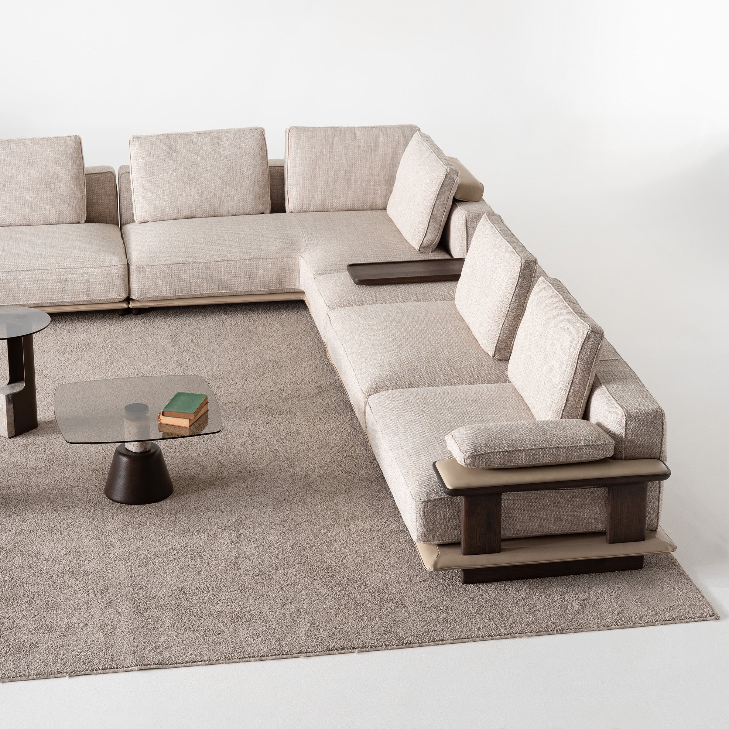 ODEON Pouf Unit 65cm for Odeon Sofa OD-Center/M001 -  Sofas - ebarza Furniture UAE | Shop Modern Furniture in Abu Dhabi & Dubai - مفروشات ايبازرا في الامارات | تسوق اثاث عصري وديكورات مميزة في دبي وابوظبي