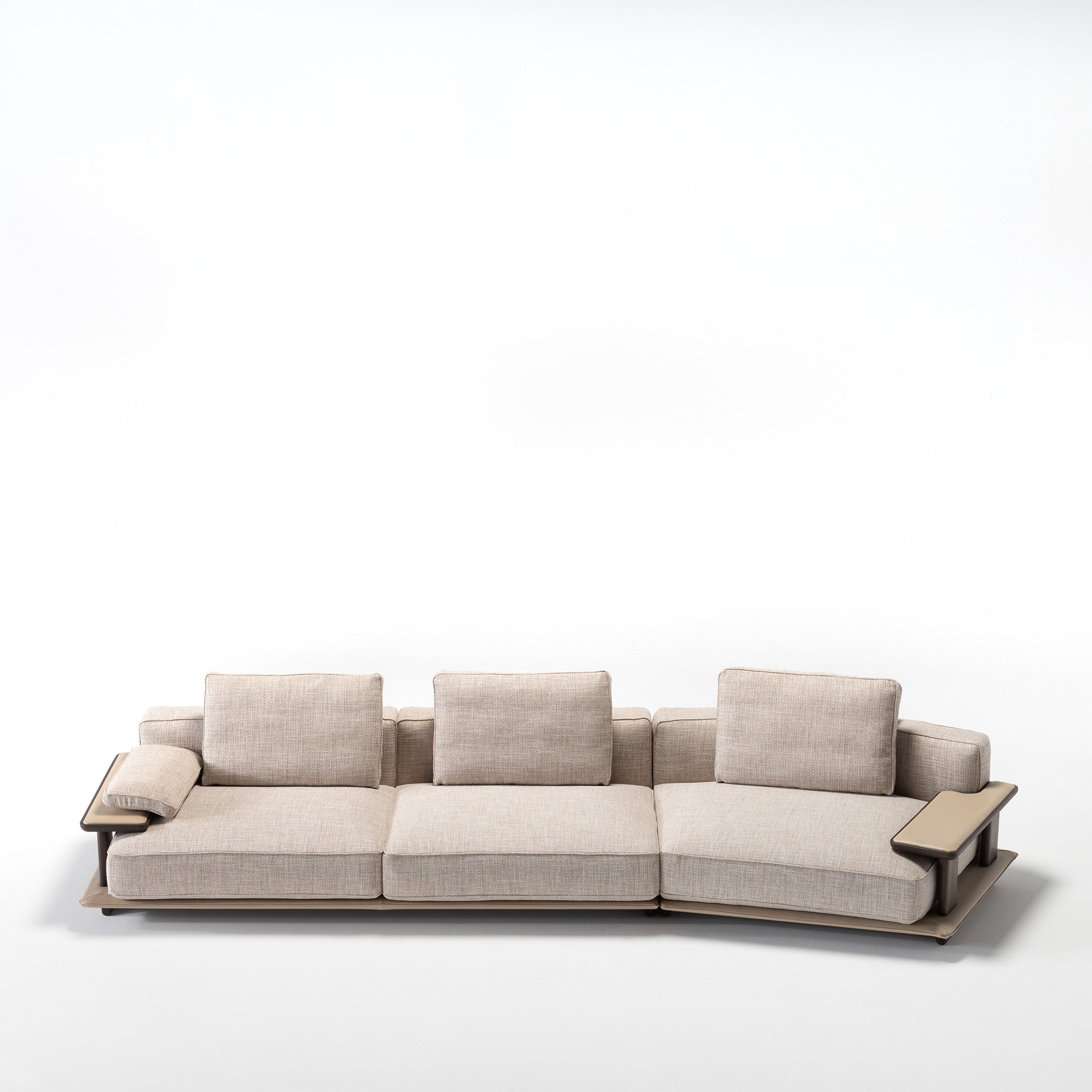 ODEON SINGLE MODULE WITH LEFT ARM 123cm for Odeon Sofa OD-L/M-ARM003 -  Sofas - ebarza Furniture UAE | Shop Modern Furniture in Abu Dhabi & Dubai - مفروشات ايبازرا في الامارات | تسوق اثاث عصري وديكورات مميزة في دبي وابوظبي