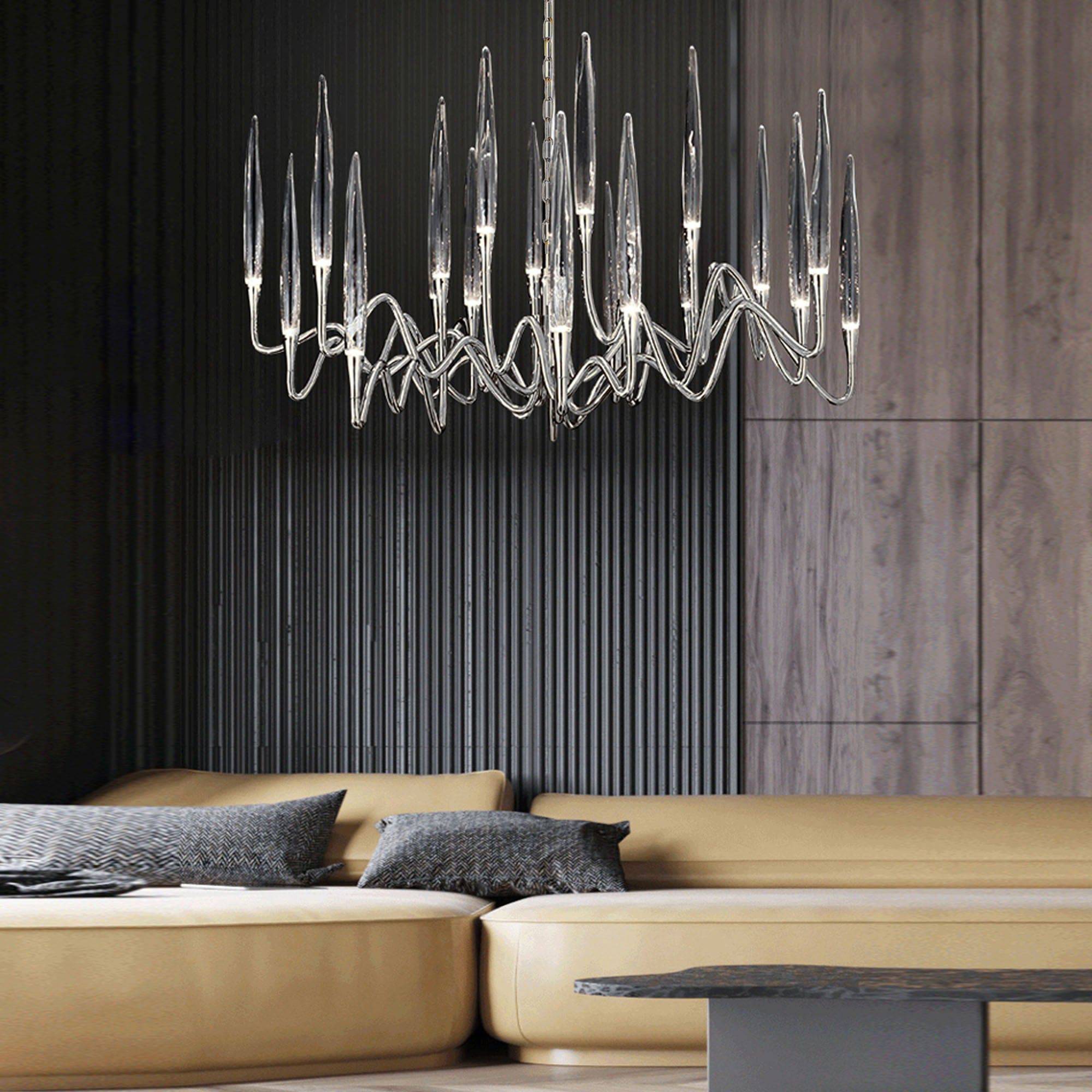 Opus Chandelier Cy-New-090-C -  Pendant Lamps | ثريا من أوبوس - ebarza Furniture UAE | Shop Modern Furniture in Abu Dhabi & Dubai - مفروشات ايبازرا في الامارات | تسوق اثاث عصري وديكورات مميزة في دبي وابوظبي