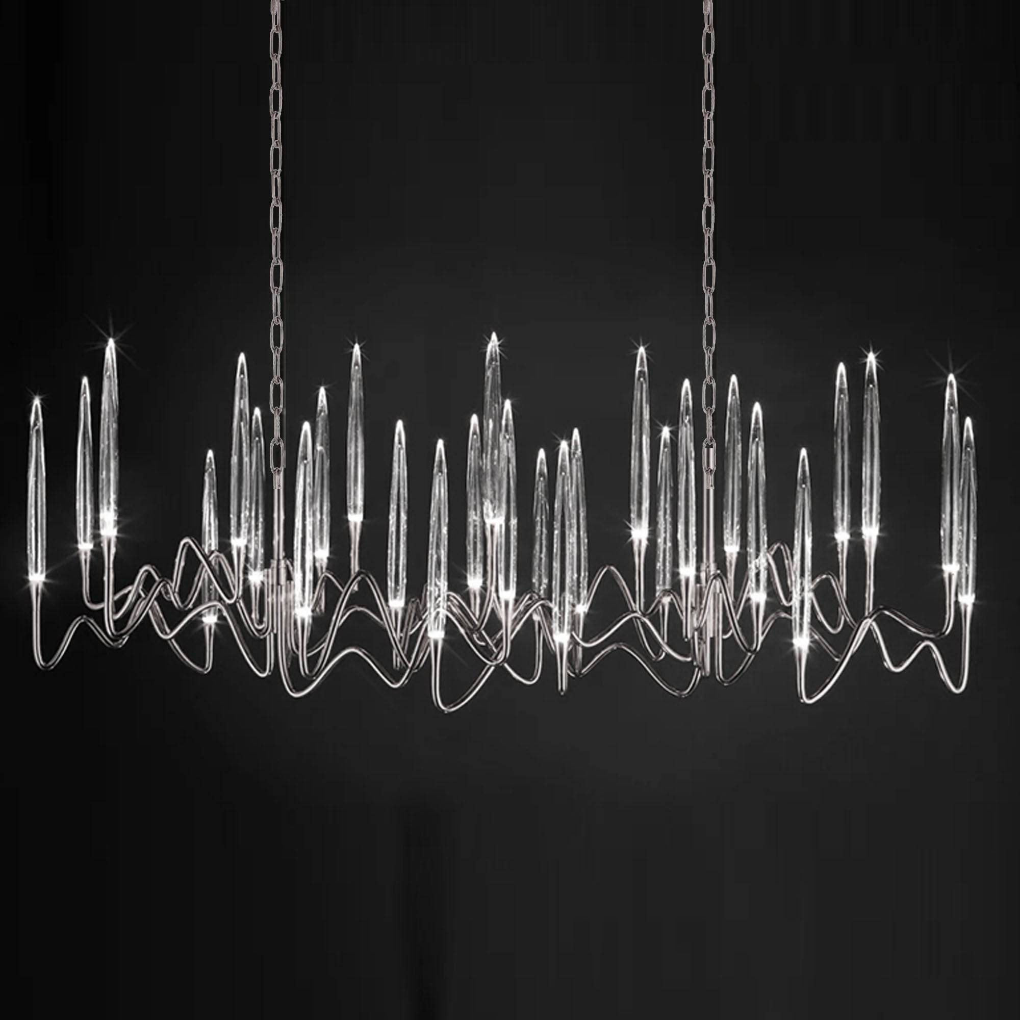 Opus Long Chandelier Cy-New-091-C -  Pendant Lamps | ثريا طويله من أوبوس - ebarza Furniture UAE | Shop Modern Furniture in Abu Dhabi & Dubai - مفروشات ايبازرا في الامارات | تسوق اثاث عصري وديكورات مميزة في دبي وابوظبي