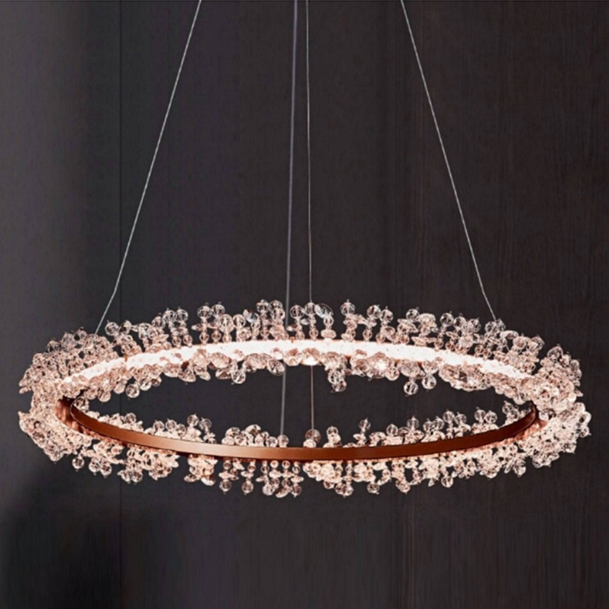 Orbit Chandelier Cy-New-092-Rg -  Pendant Lamps | ثريا من اوربيت - ebarza Furniture UAE | Shop Modern Furniture in Abu Dhabi & Dubai - مفروشات ايبازرا في الامارات | تسوق اثاث عصري وديكورات مميزة في دبي وابوظبي