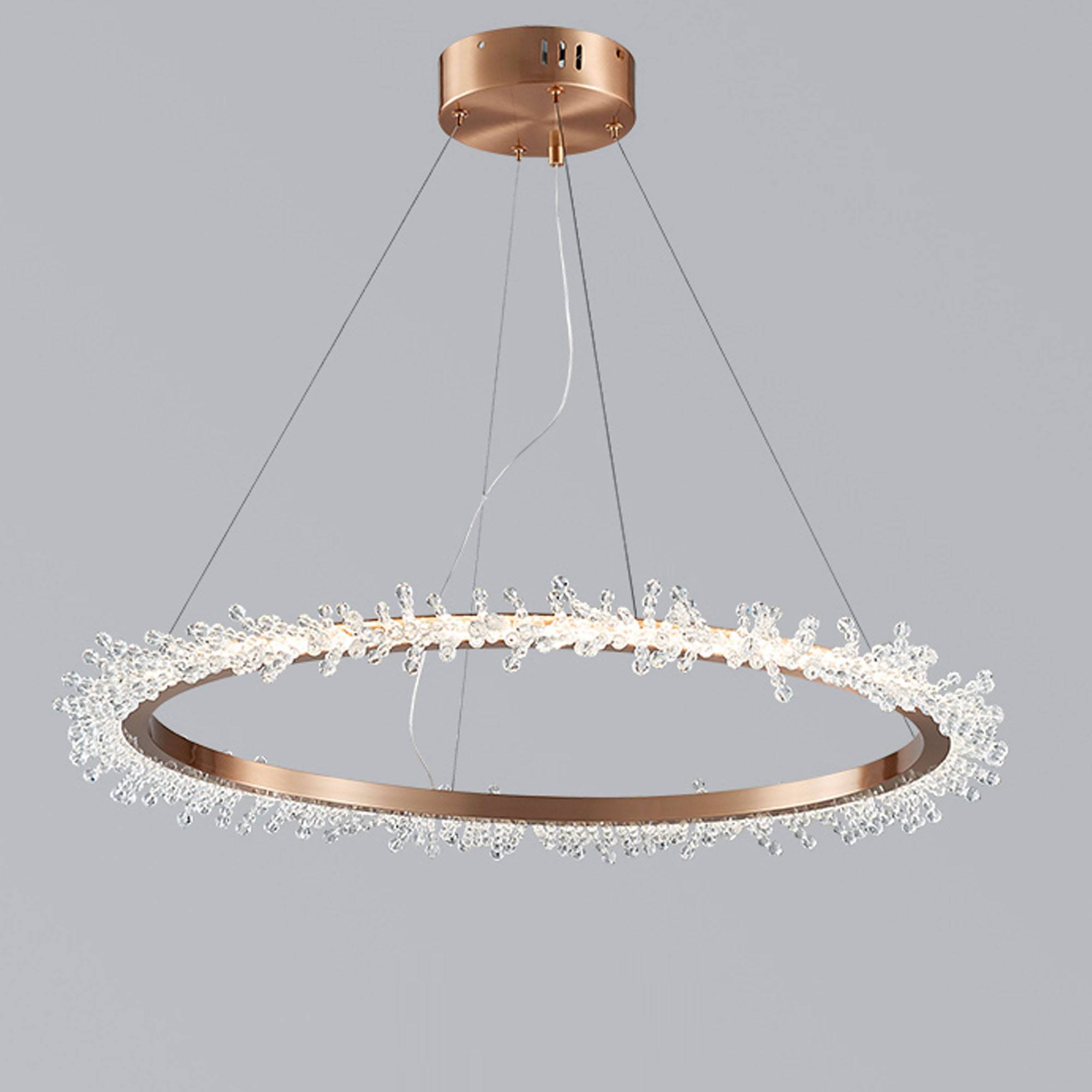 Orbit Chandelier Cy-New-092-Rg -  Pendant Lamps | ثريا من اوربيت - ebarza Furniture UAE | Shop Modern Furniture in Abu Dhabi & Dubai - مفروشات ايبازرا في الامارات | تسوق اثاث عصري وديكورات مميزة في دبي وابوظبي