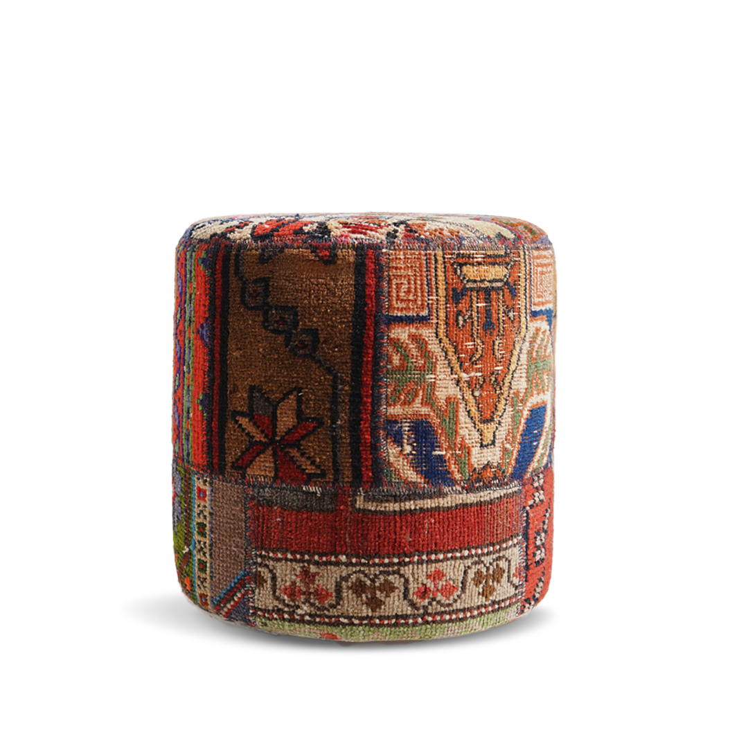 Anatolian Patchwork Style Pouf P14