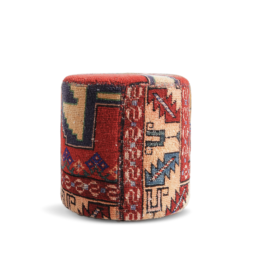 Anatolian Patchwork Style Pouf P15