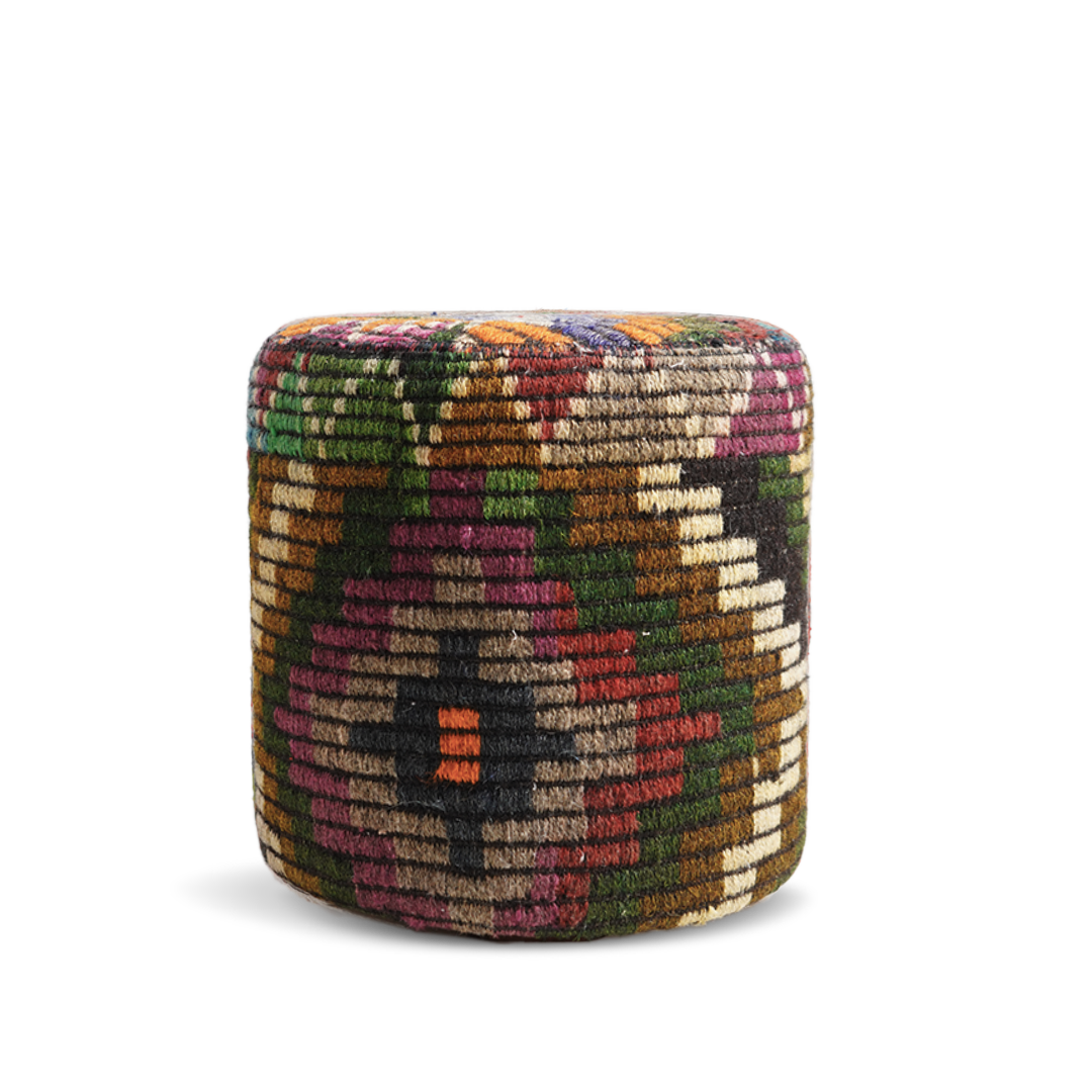 Anatolian Patchwork Style Pouf P4