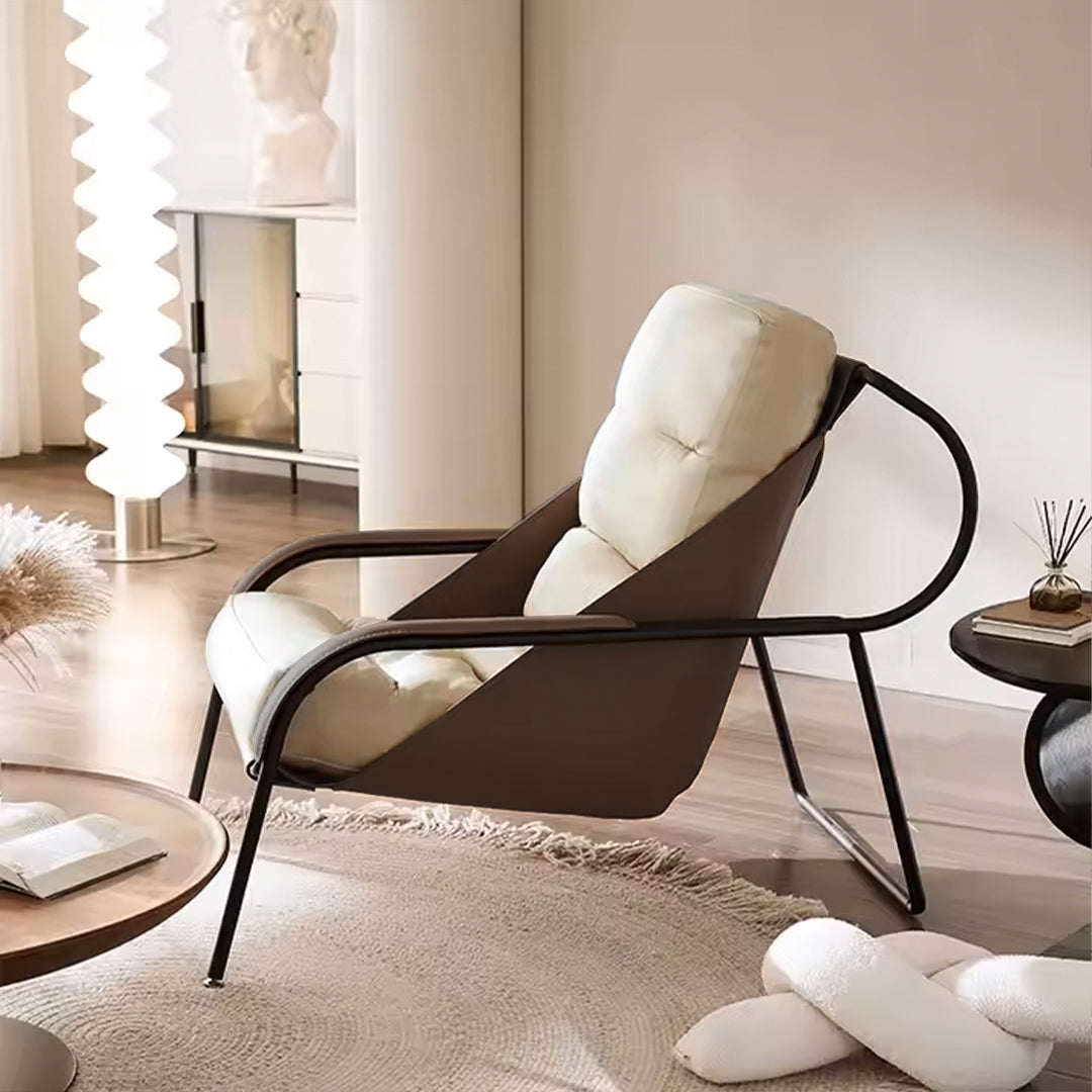 Pavia Lounge Chair LC042-Beige -  Lounge Chairs - ebarza Furniture UAE | Shop Modern Furniture in Abu Dhabi & Dubai - مفروشات ايبازرا في الامارات | تسوق اثاث عصري وديكورات مميزة في دبي وابوظبي